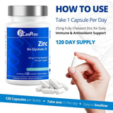 CanPrev Zinc Bisglycinate 25 120 vc - Nature's Source Inc