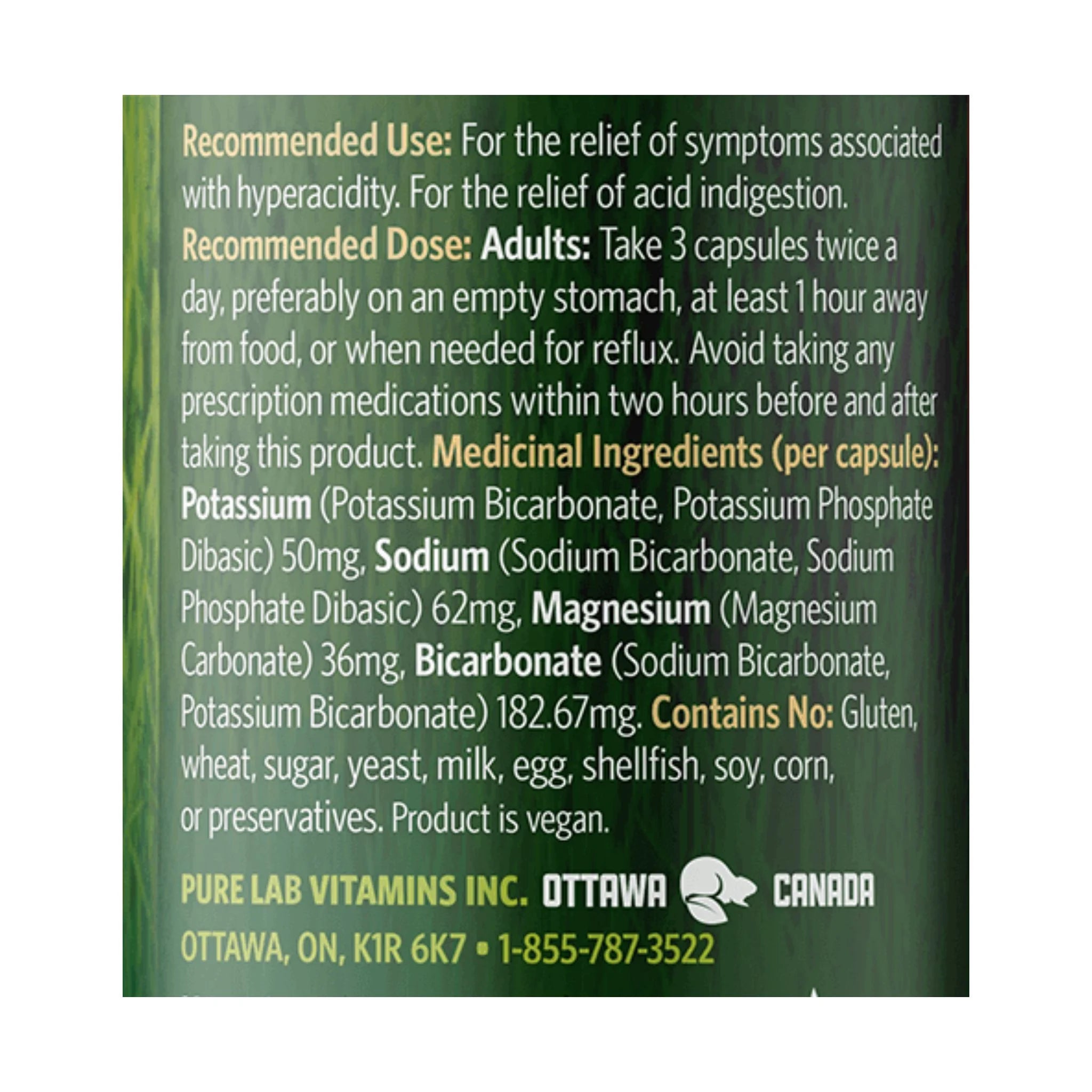 Pure Lab Vitamins AlkaPure pH 180vc - Nature's Source Inc