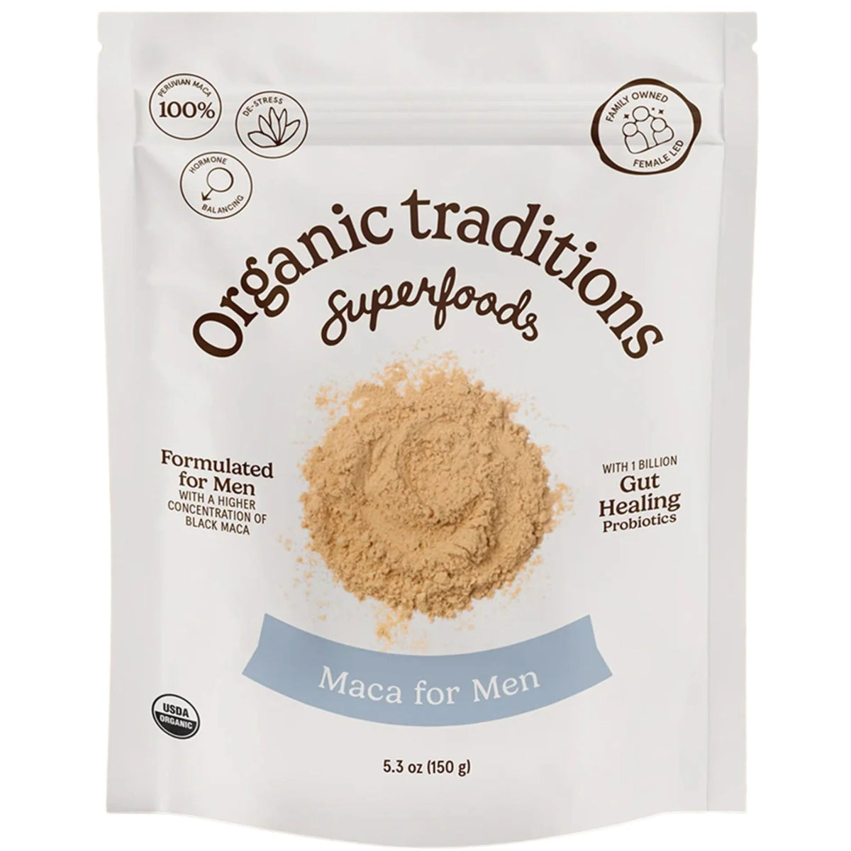 Organic Traditions Maca for Men with Probiotics - 150g