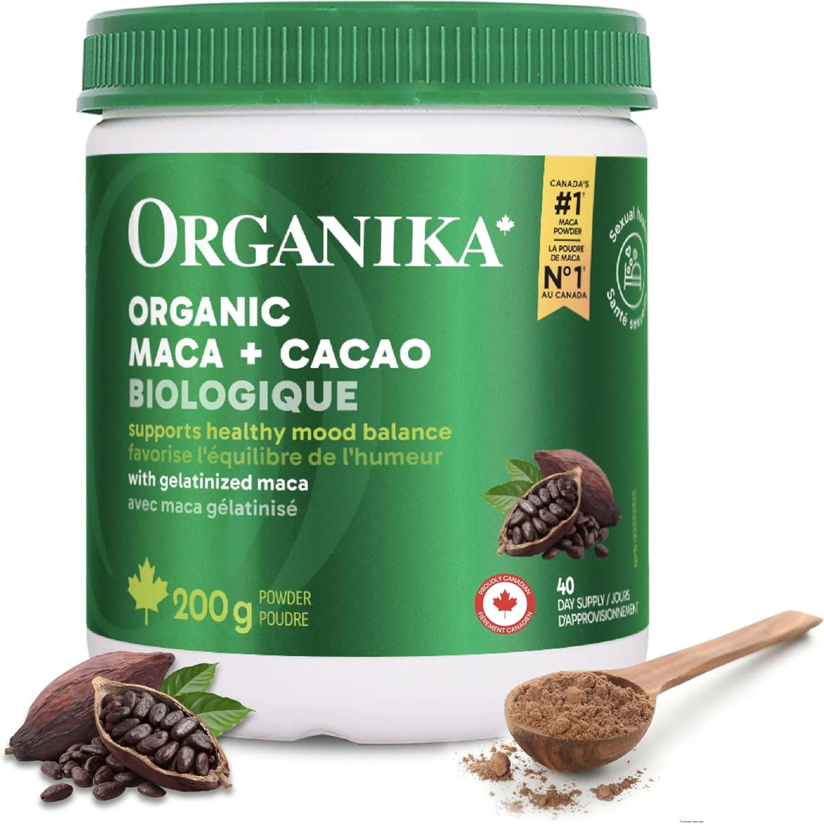 Organika Organic Maca + Cacao Powder 200g