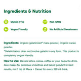 Organika Organic Maca + Cacao Powder 200g
