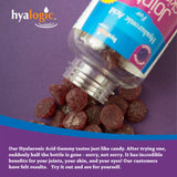 Hyalogic Hyaluronic Acid For Joints Skin & Eyes Berry 60 Gummies