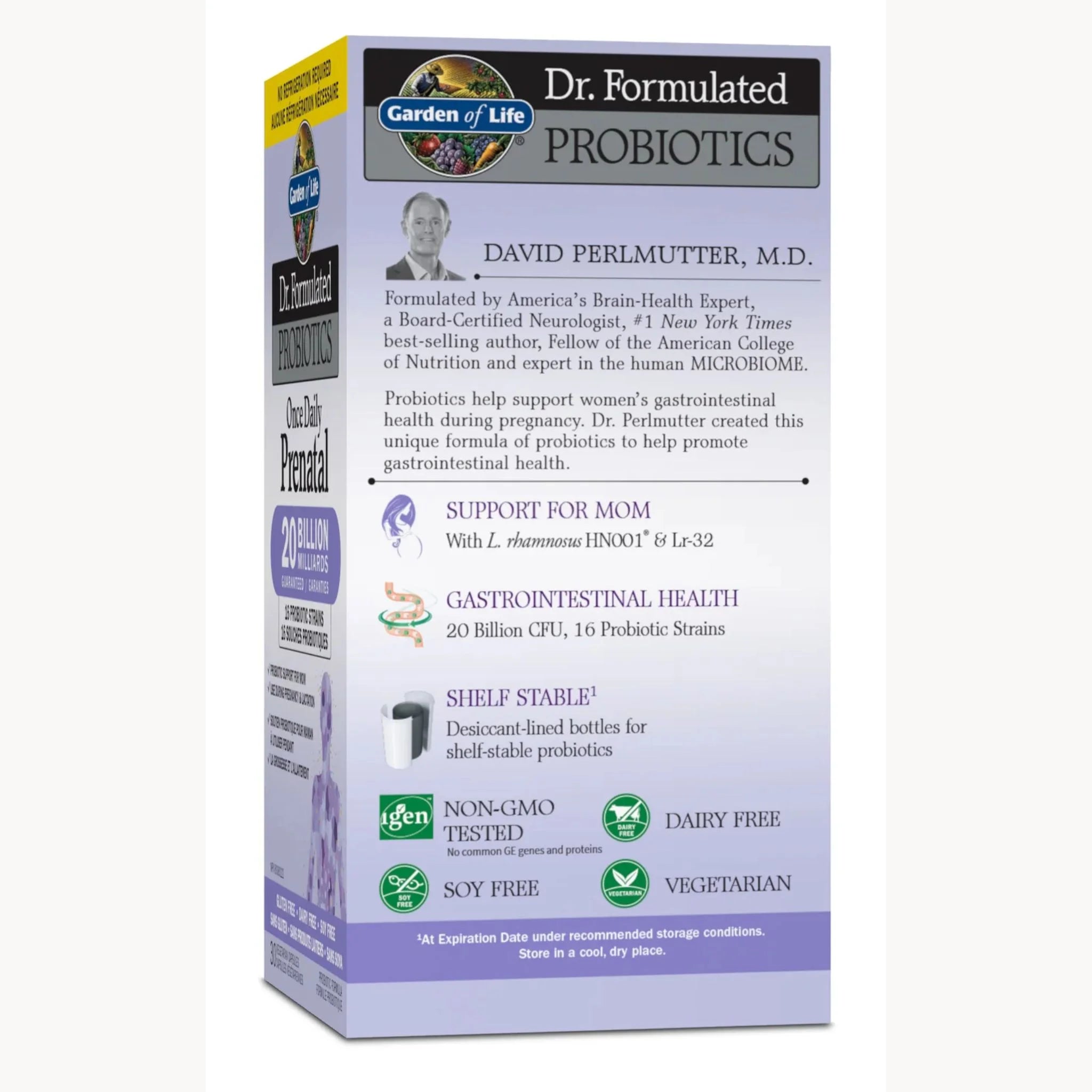 Garden of Life Dr. Formulated Probiotics Once Daily Prenatal Shelf Stable 30 Veg-Caps