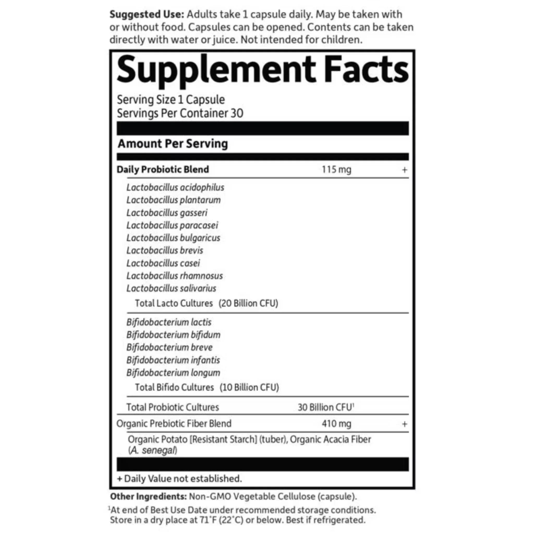 Garden of Life Dr. Formulated Probiotics Once Daily 30 Billion Shelf Stable 30 Veg-Caps