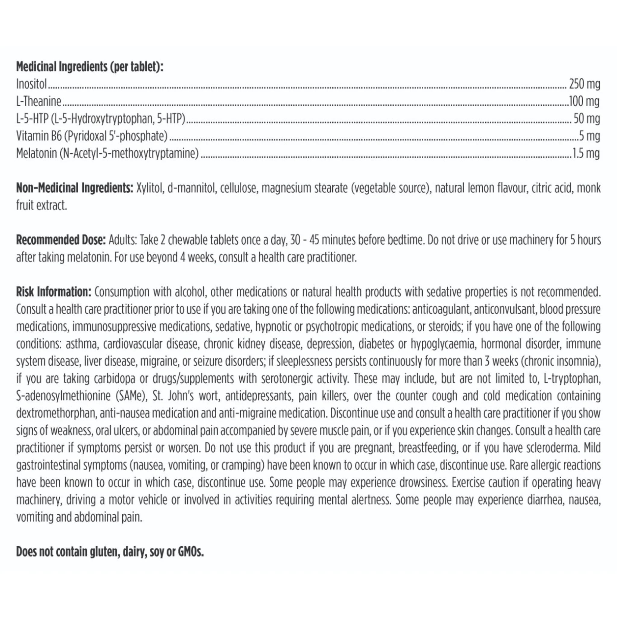 Designs for Health Insomnitol Chewables  60 Chewable Tablets