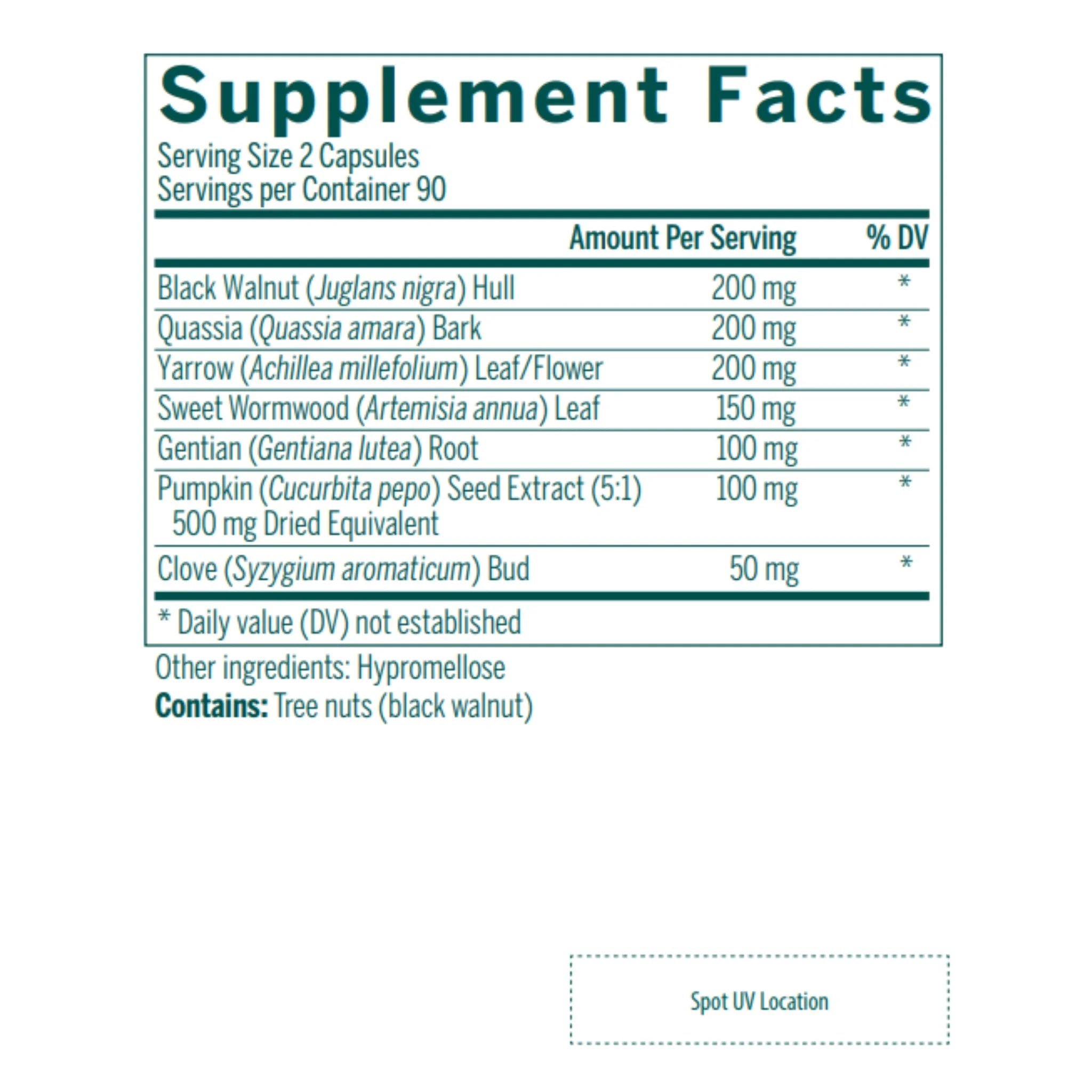 Genestra Brands Black Walnut 180 Vegan Capsules
