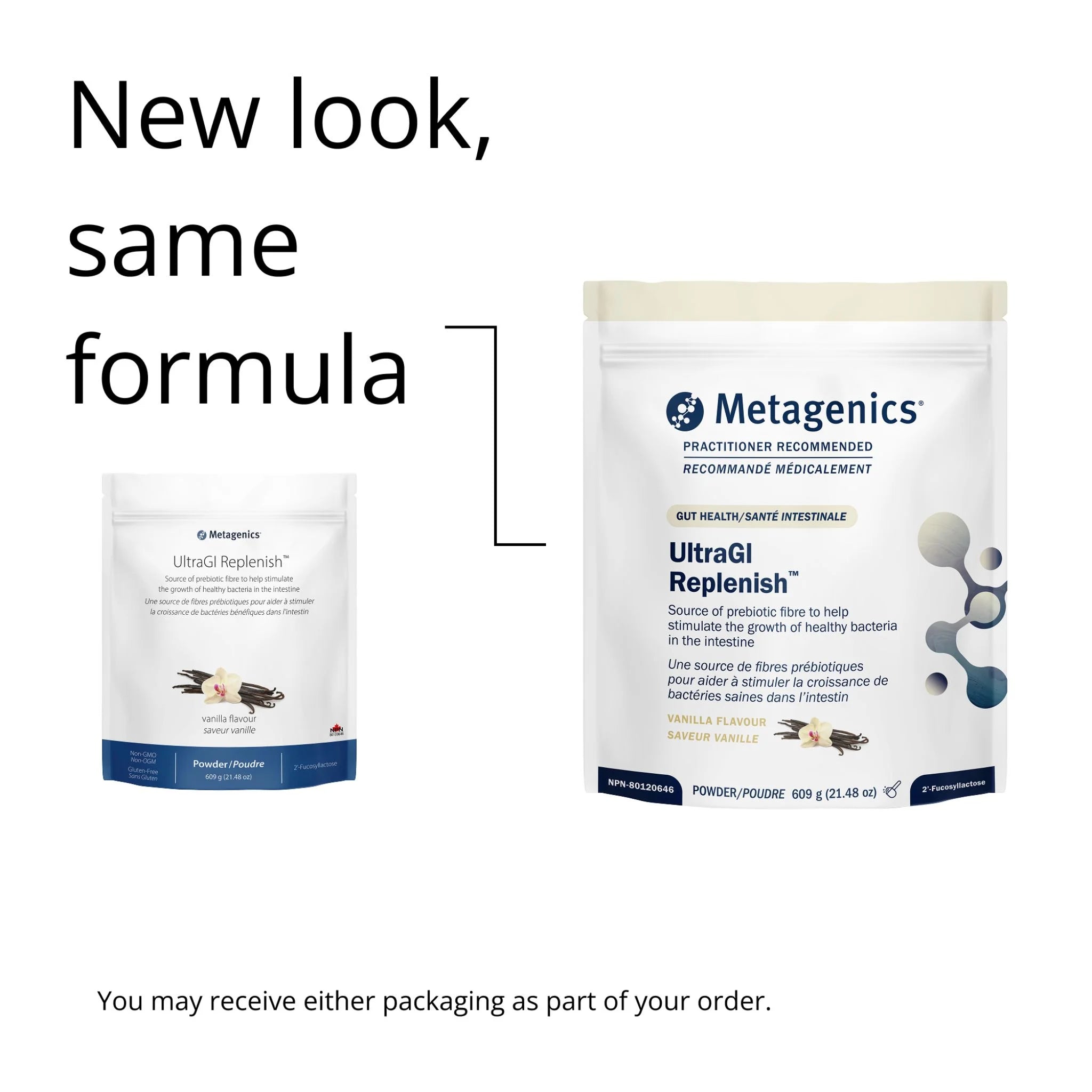 Metagenics Ultra GI Replenish Vanilla 609g - Nature's Source Inc