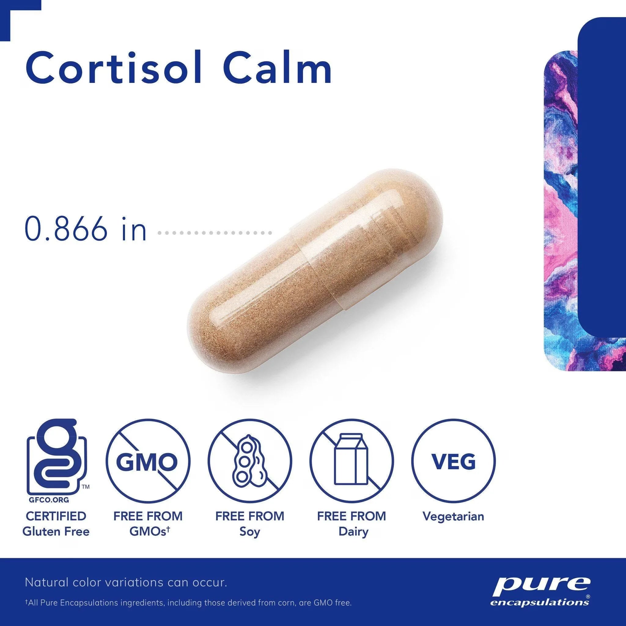Pure Encapsulations Cortisol Calm 60 Capsules