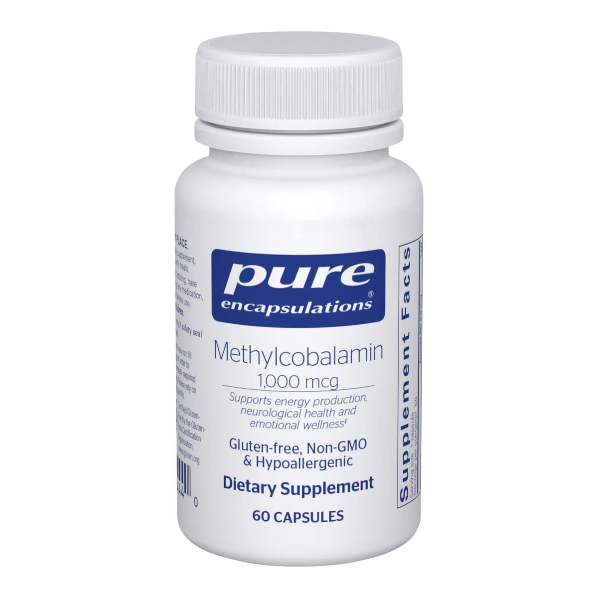 Pure Encapsulations Methylcobalamin 1000mcg 60 Vegetable Capsules