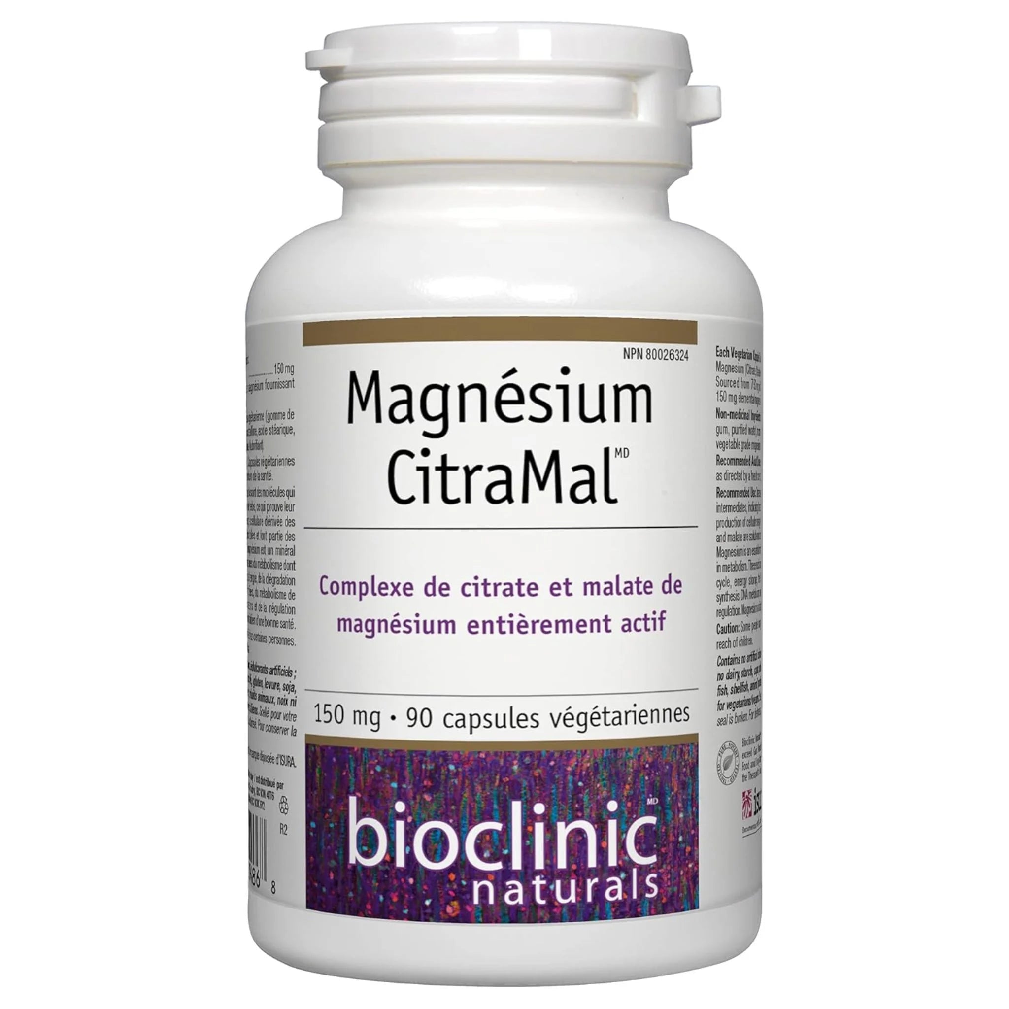 Bioclinic Naturals Mag CitraMal 150mg 90 Veg - Caps - Nature's Source Inc