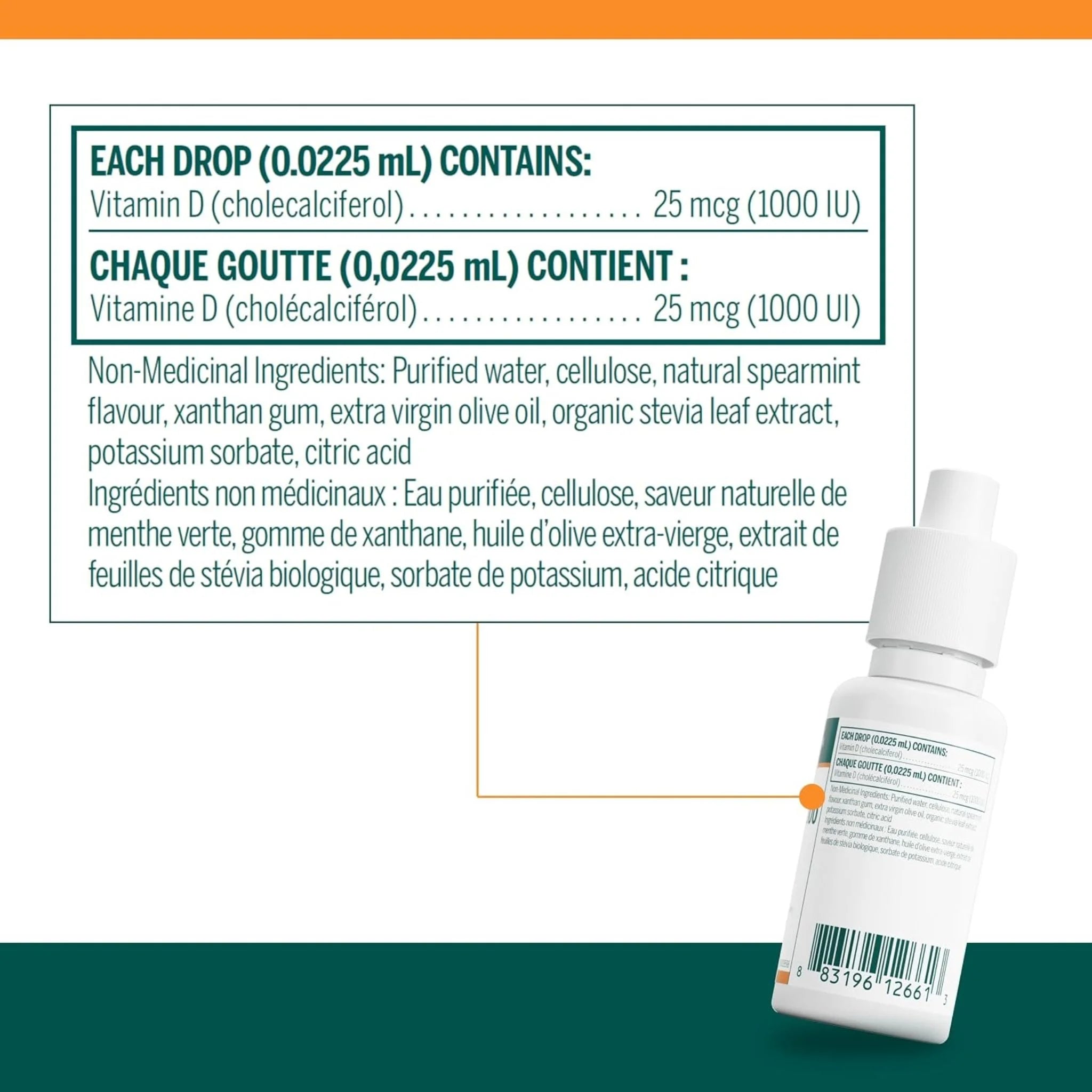 Genestra Brands D-Mulsion 1000 Spearmint, 30mL