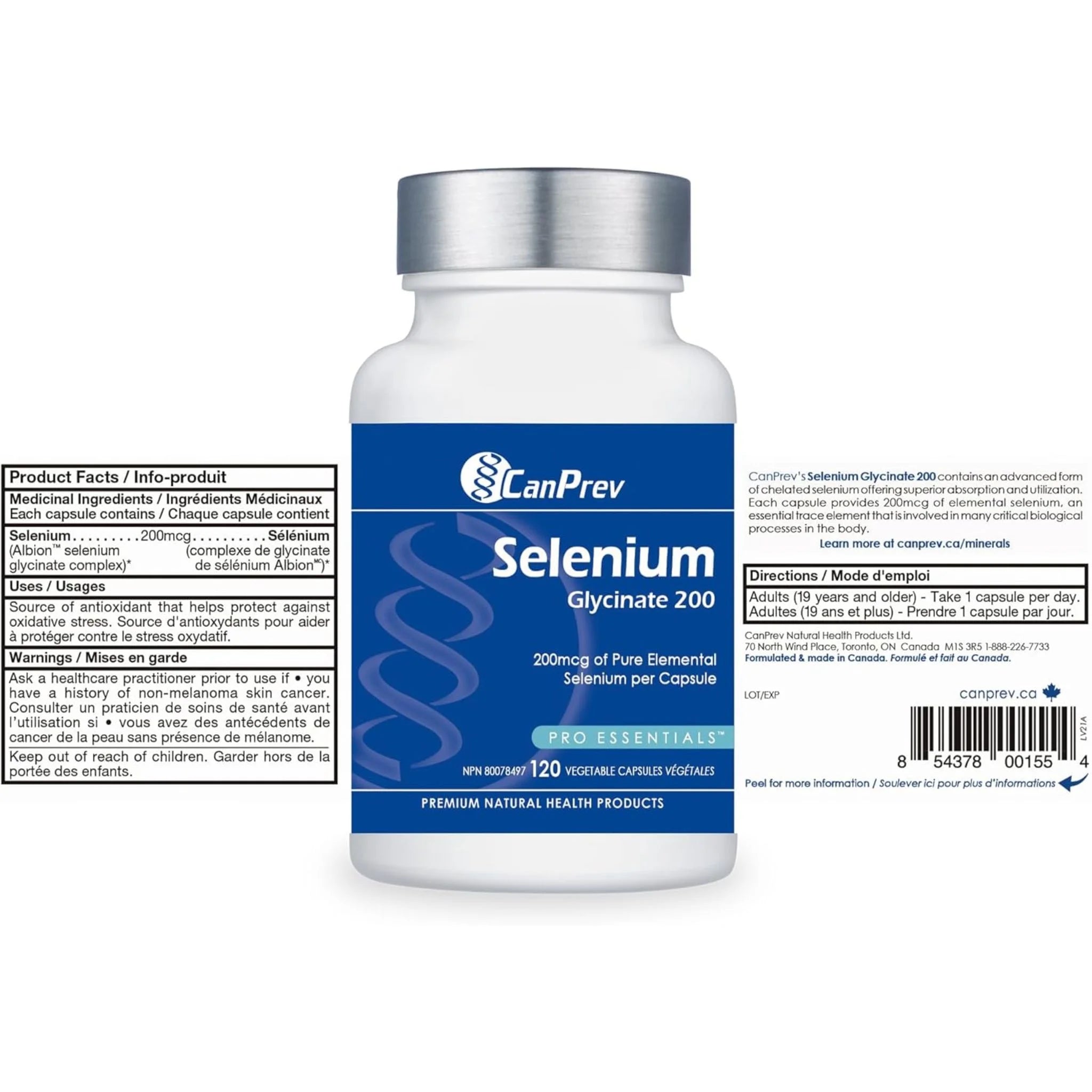 CanPrev Selenium Glycinate 120 caps