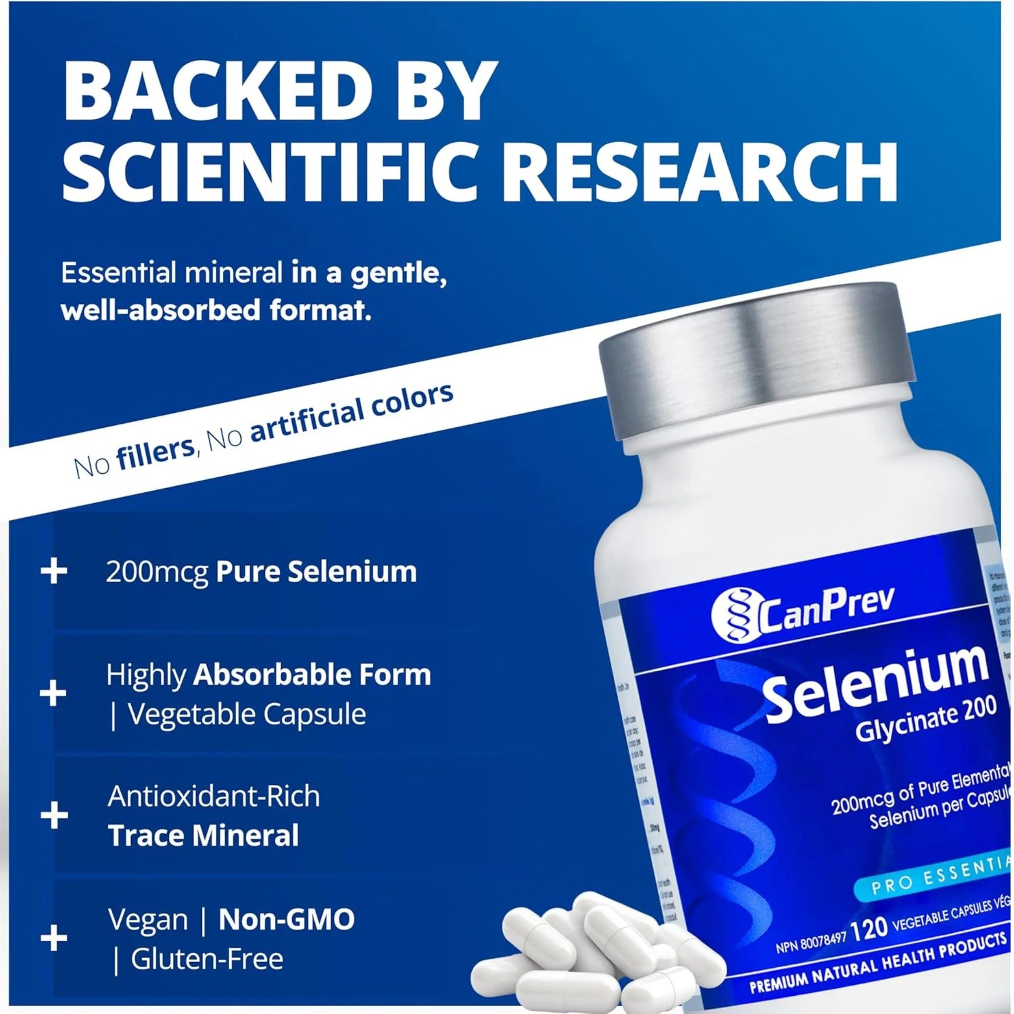 CanPrev Selenium Glycinate 120 caps