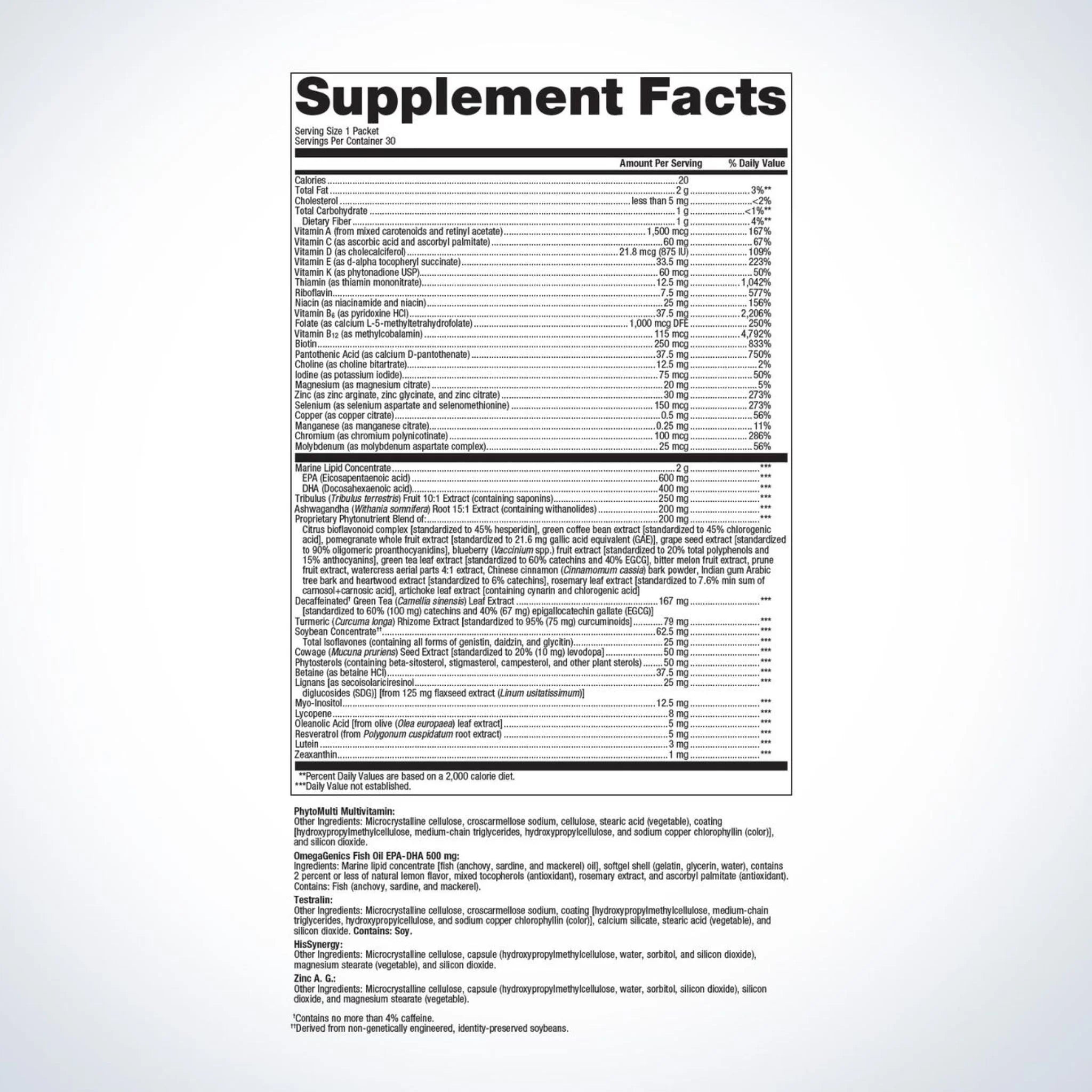 Metagenics Wellness Essentials For Men 30 Packets - Nature's Source Inc