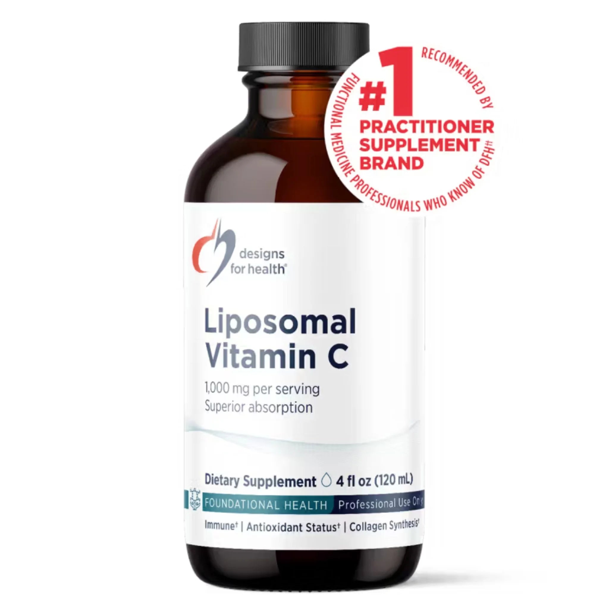 Designs for Health Liposomal Vitamin C Liquid 120ml - Nature's Source Inc