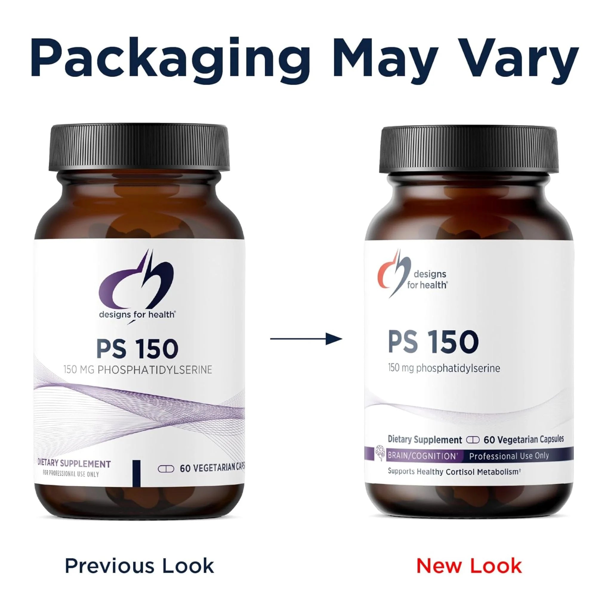 Designs for Health Phosphatidylserine PS 150mg 60 Capsules - Nature's Source Inc