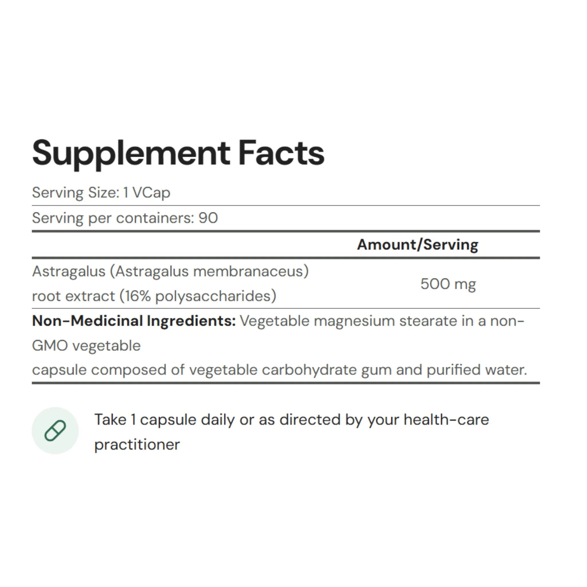 New Roots Astragalus 8000, 90 Vegan Capsules