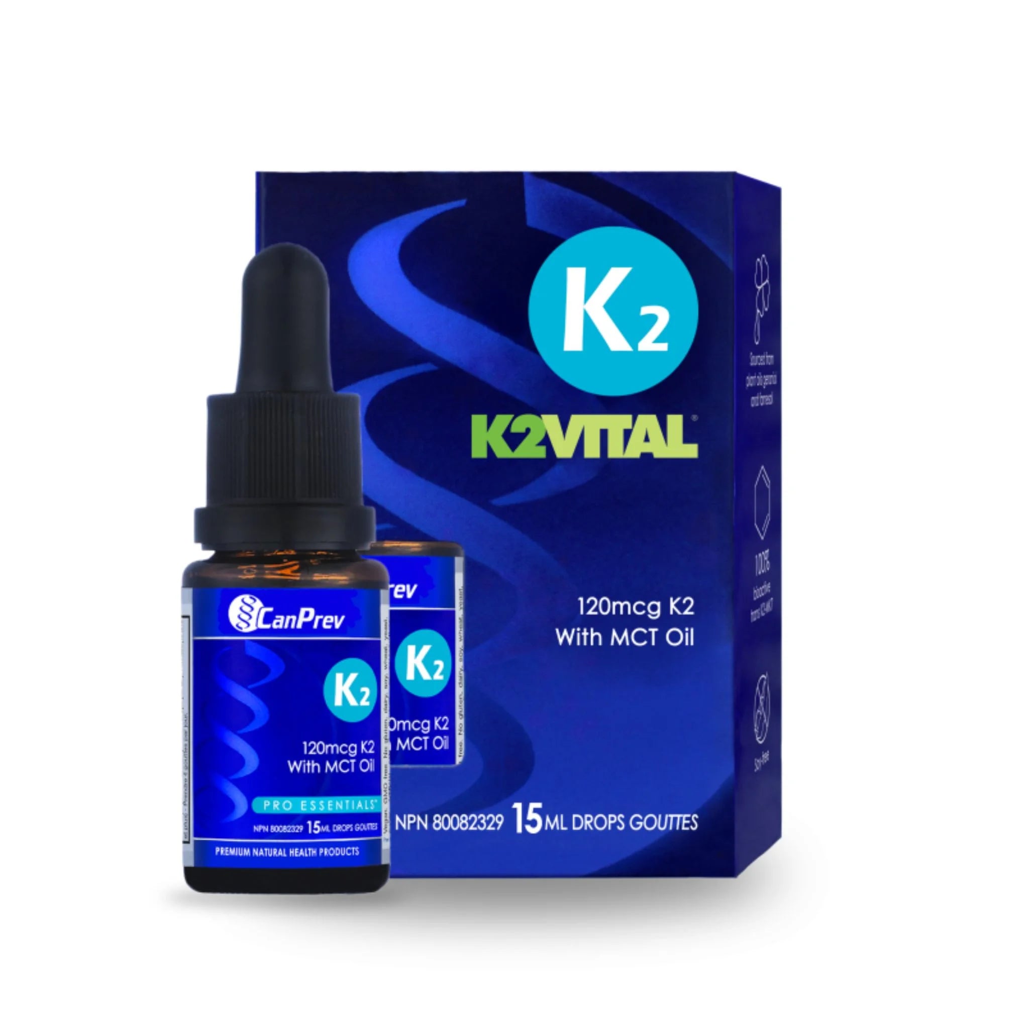 CanPrev K2 Drops 30mcg 15ml - Nature's Source Inc