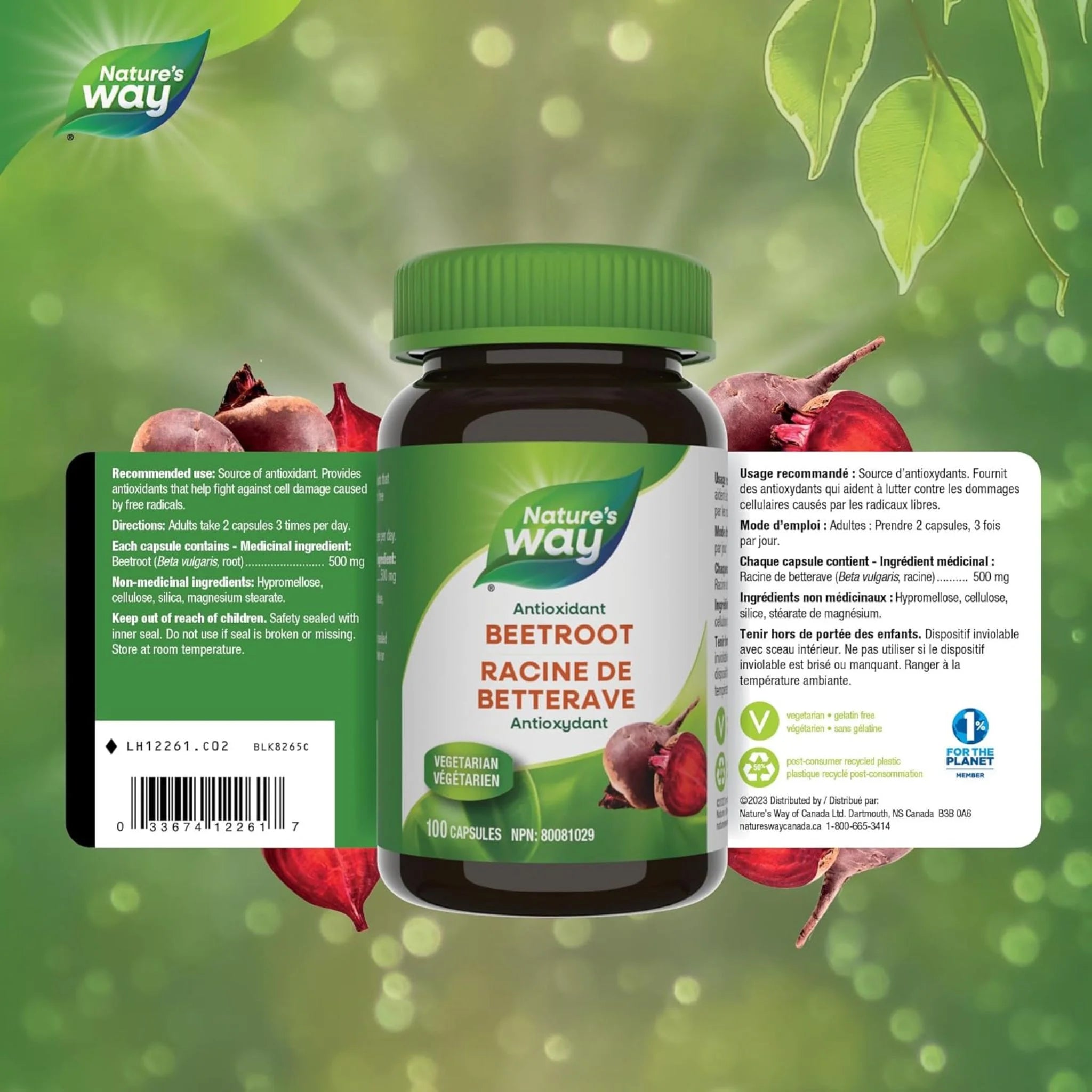 Nature's Way Beet Root Powder - 100 Veg Capsules