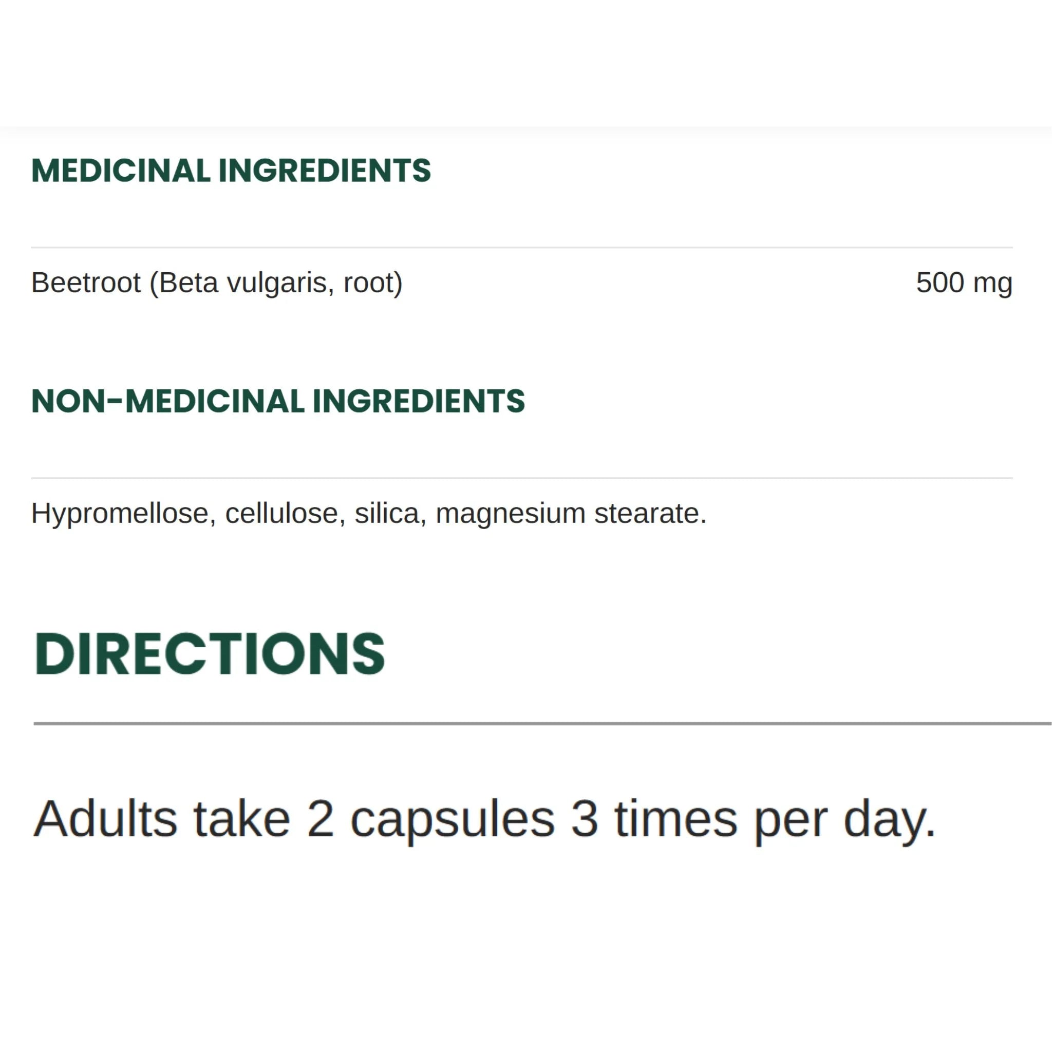 Nature's Way Beet Root Powder - 100 Veg Capsules
