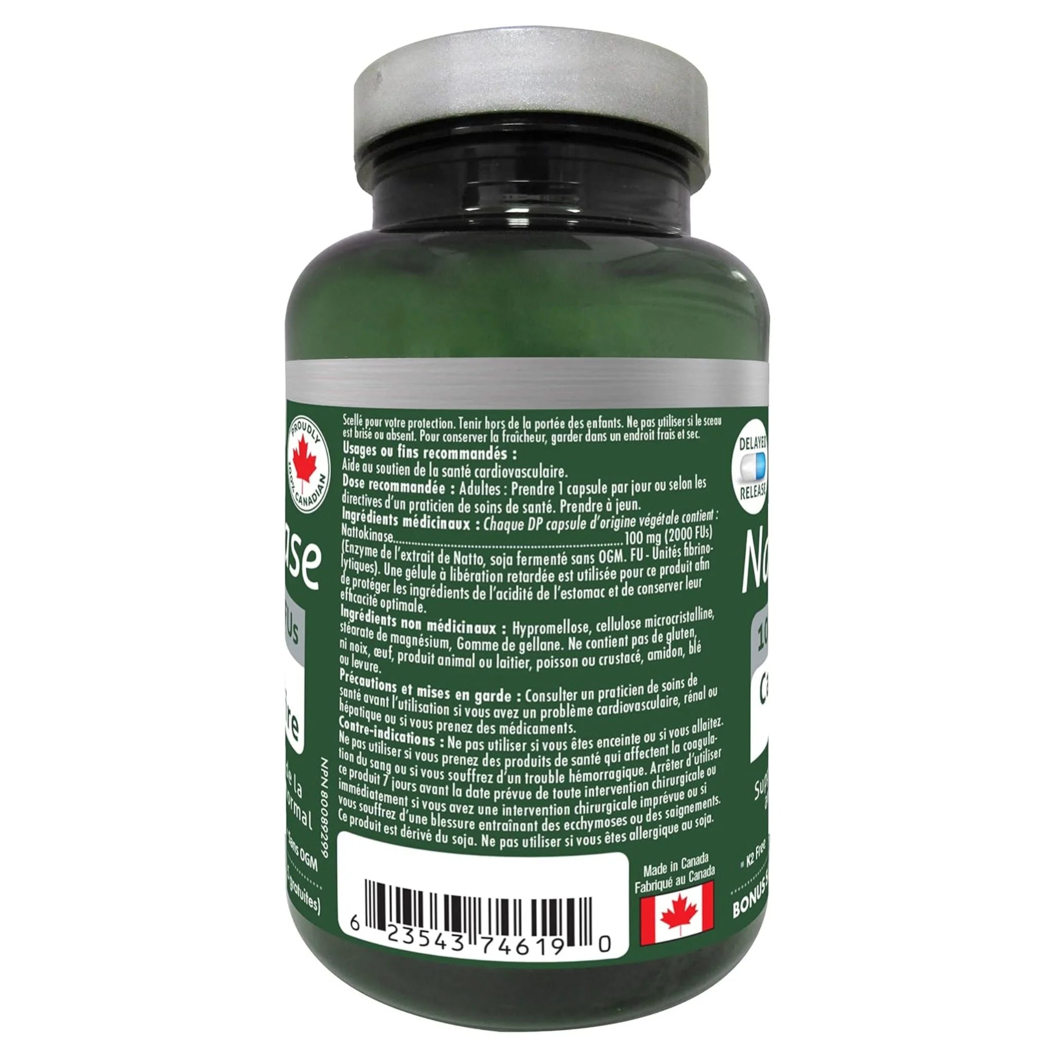Naka Nattokinase 100mg 60+15 Vegan Capsules