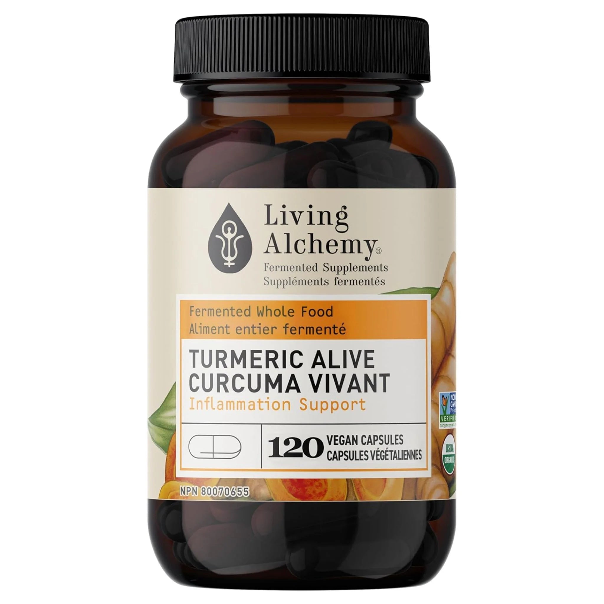 Living Alchemy Turmeric Alive 120 Capsules - Nature's Source Inc