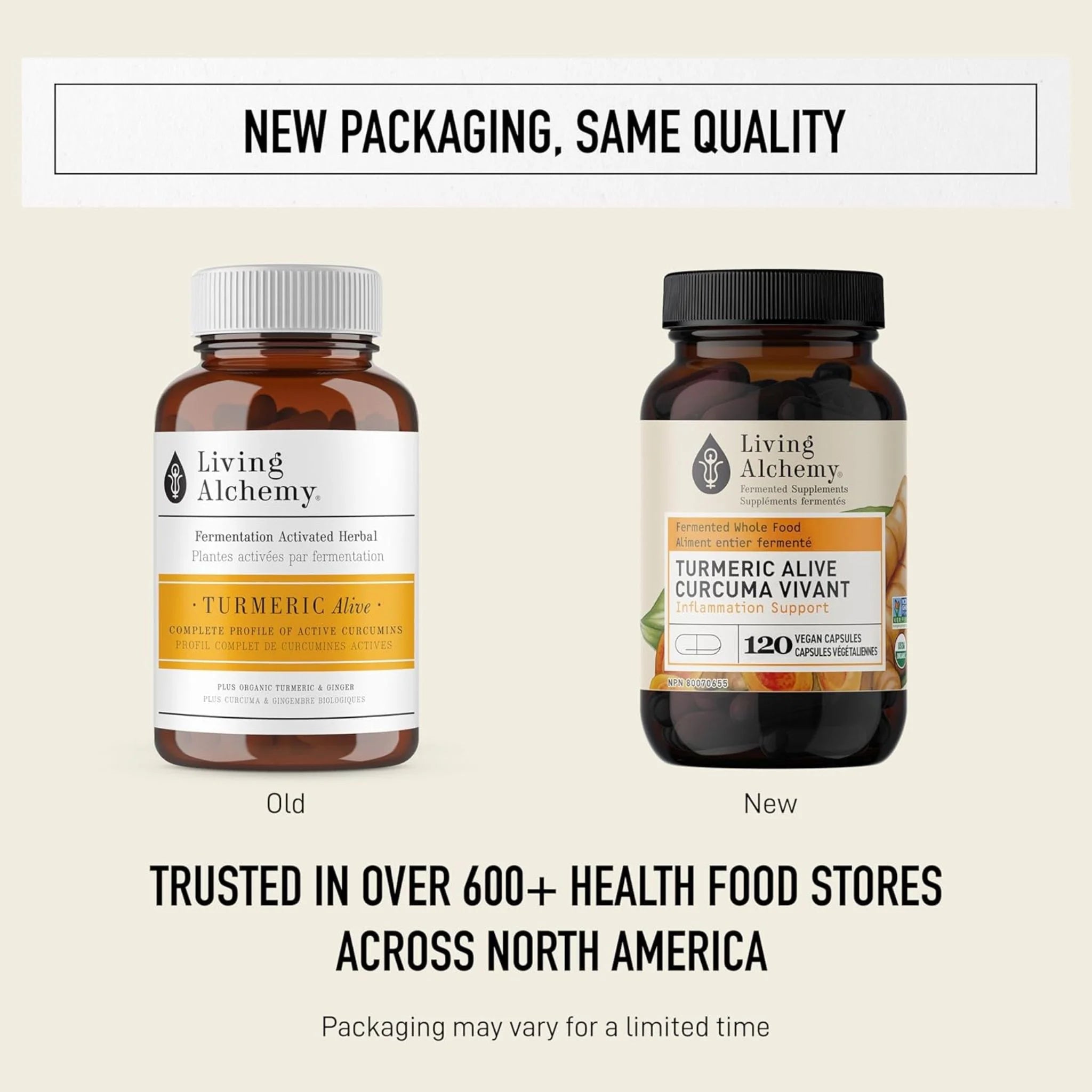 Living Alchemy Turmeric Alive 120 Capsules - Nature's Source Inc