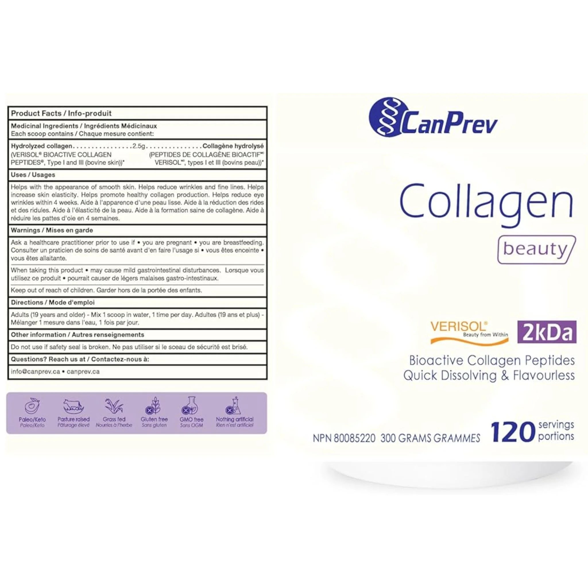 CanPrev Collagen Beauty 300g - Nature's Source Inc
