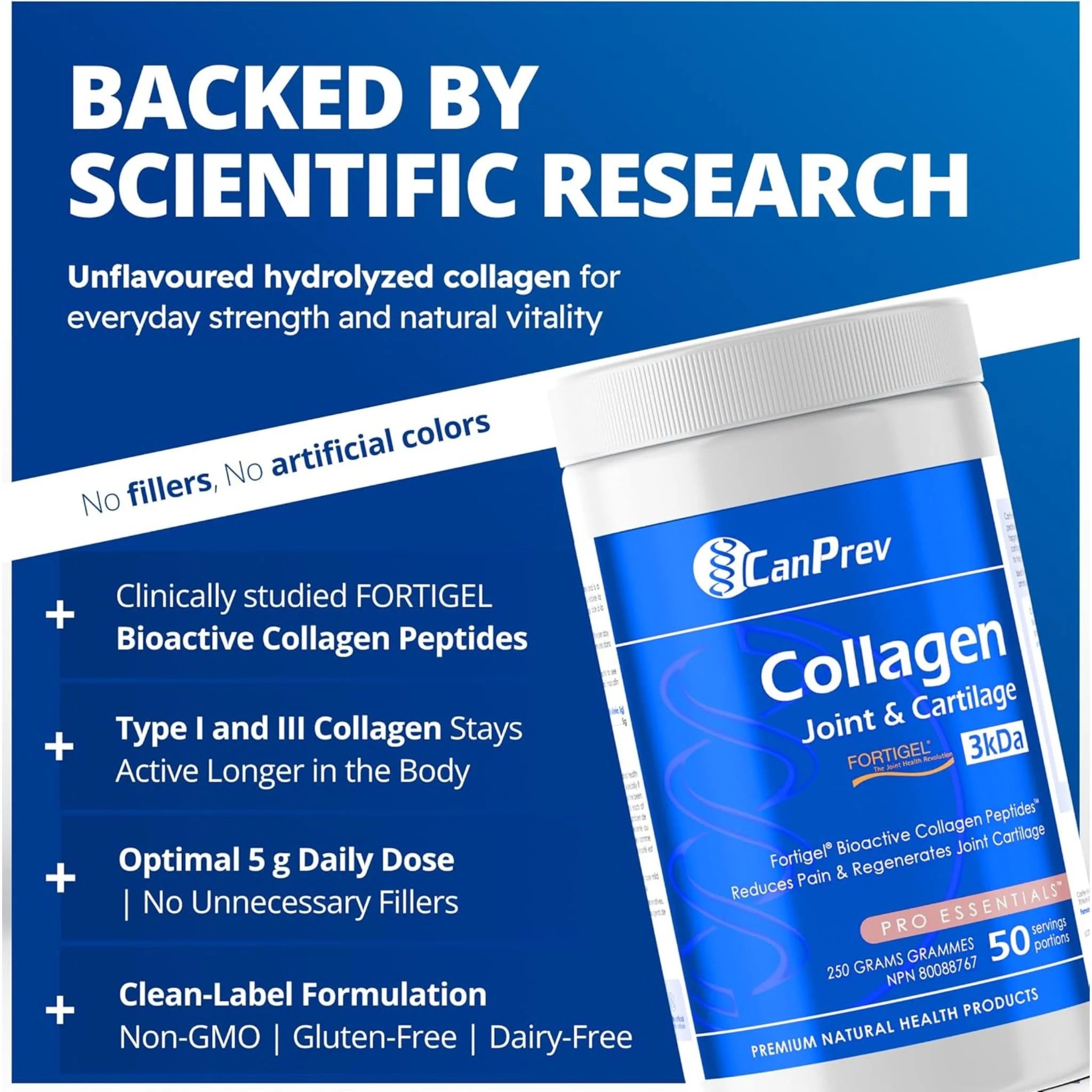 Canprev Collagen Joint & Cartilage - 250g - Nature's Source Inc