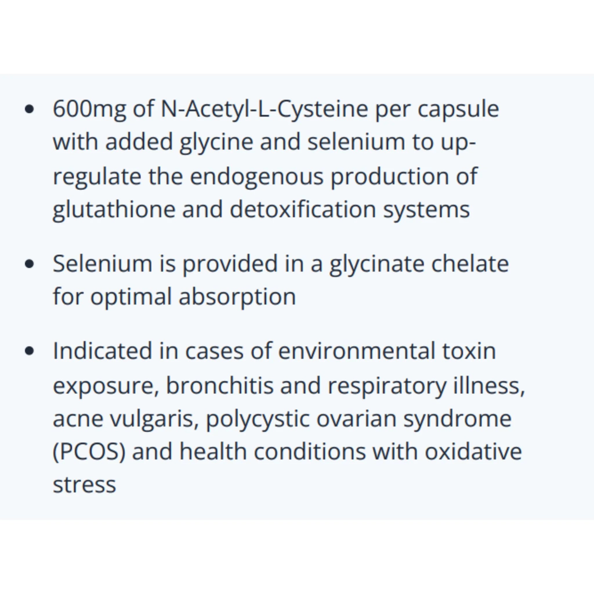 Cyto-Matrix NAC-Matrix + Selenium and Glycine 90 Vegetable Capsules