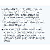 Cyto-Matrix NAC-Matrix + Selenium and Glycine 90 Vegetable Capsules