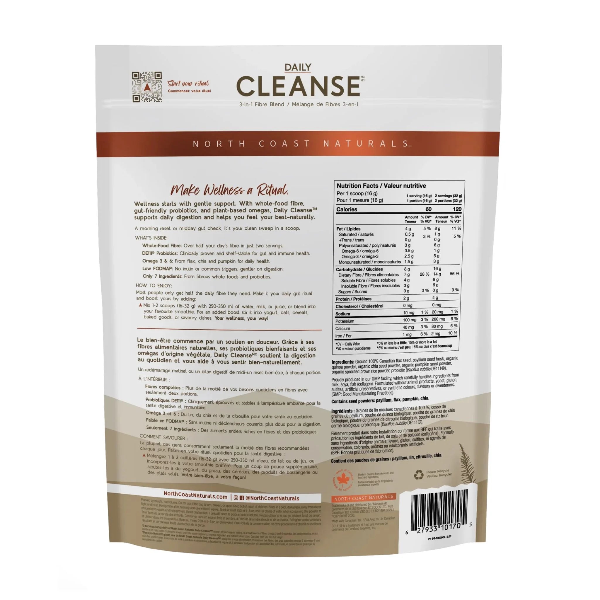 North Coast Naturals Ultimate Daily Cleanse - 1kg - Nature's Source Inc