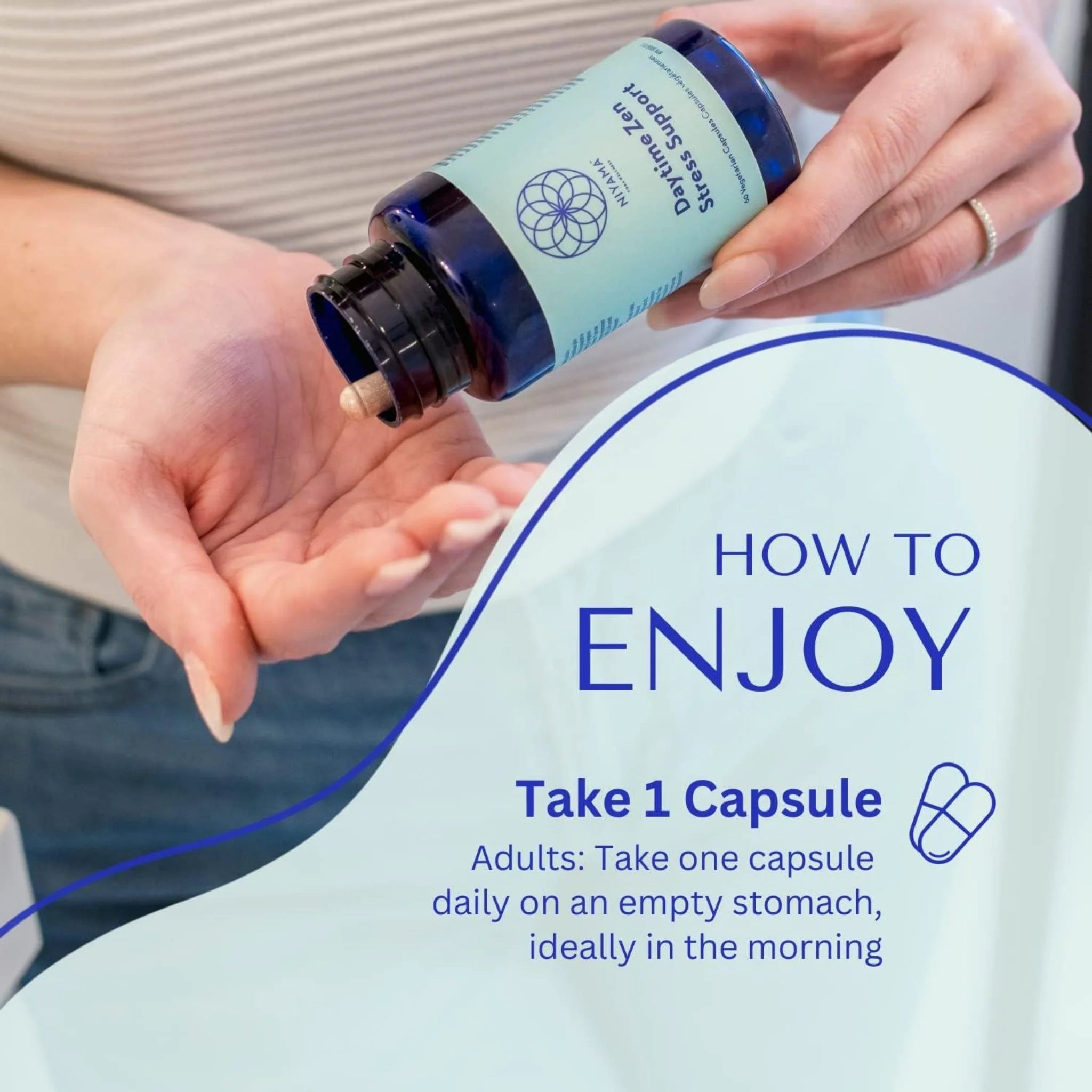 Niyama Daytime Zen Stress-Support Supplement 60 Vegan-Caps