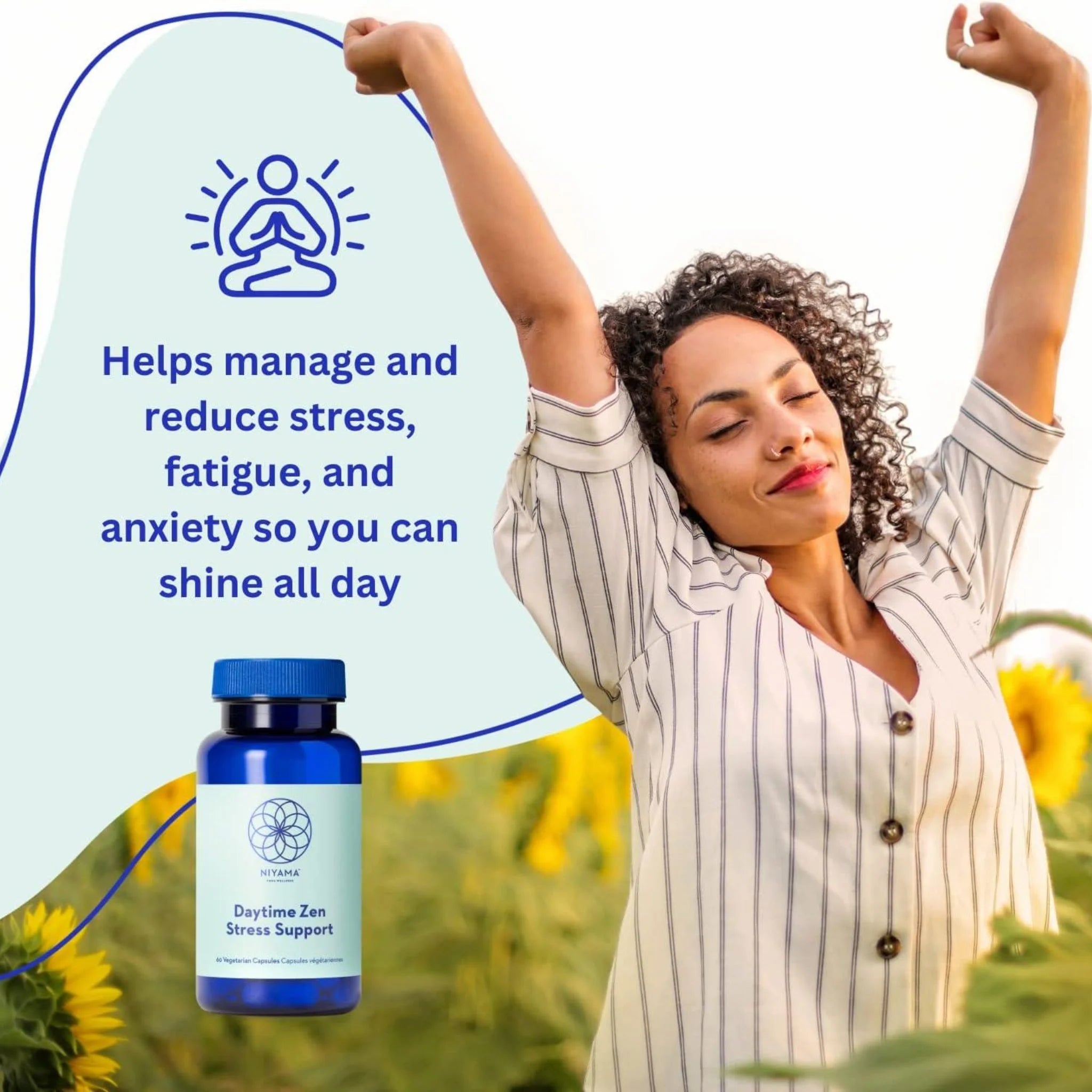 Niyama Daytime Zen Stress-Support Supplement 60 Vegan-Caps
