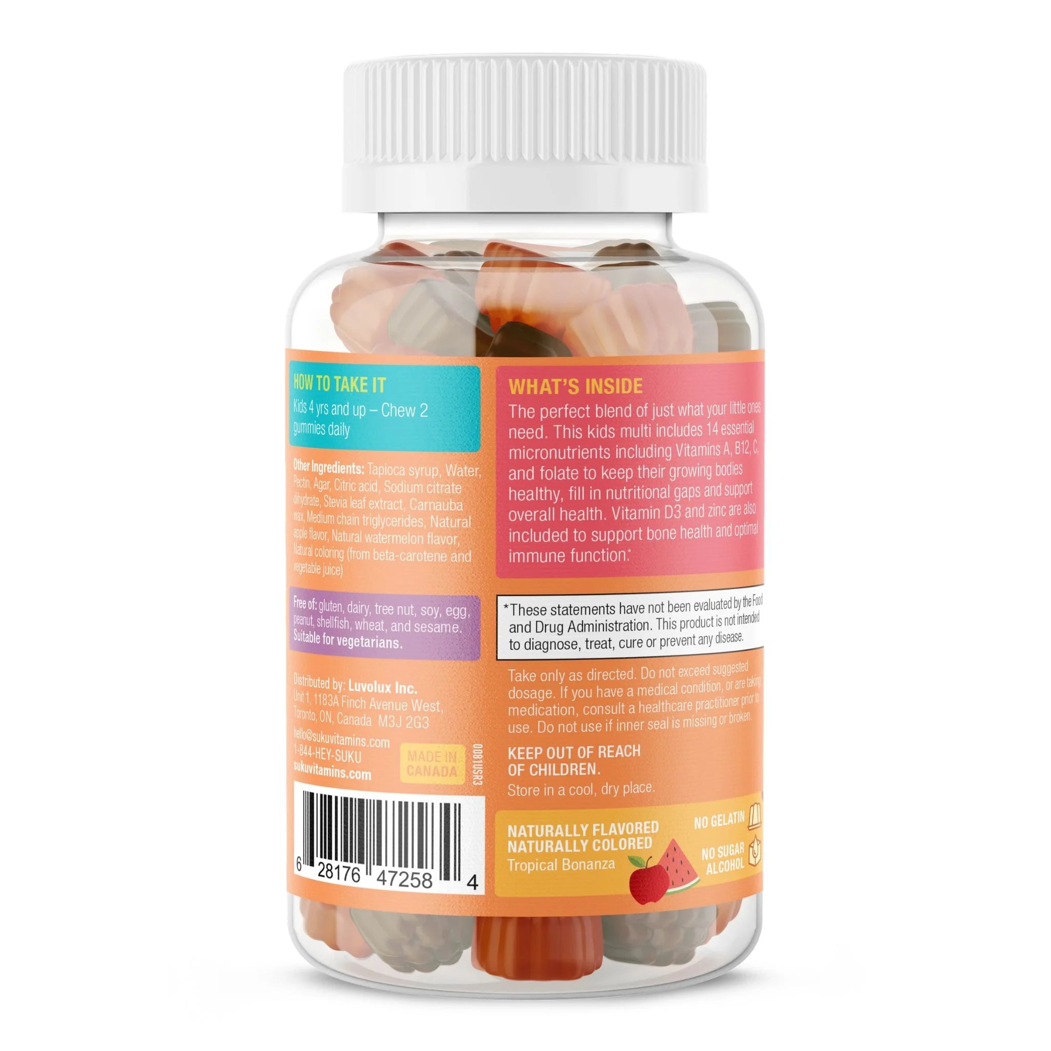 Suku The Complete Kids Multi - 60 Gummies - Nature's Source Inc