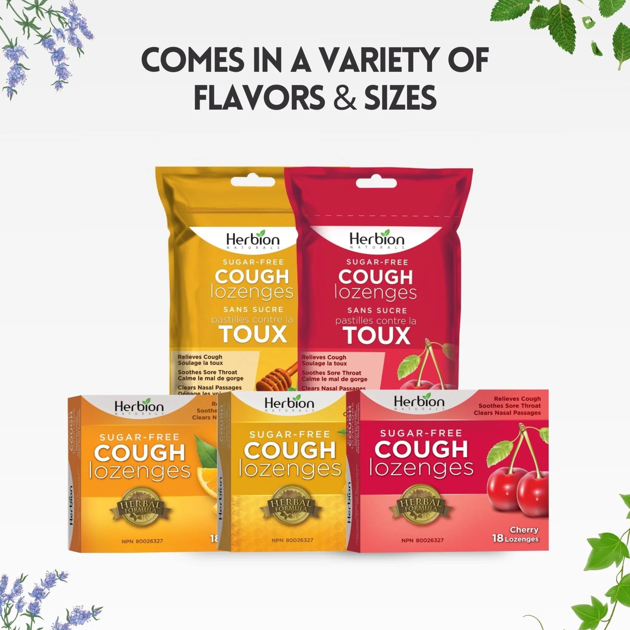 Herbion Sugar-Free Honey-Lemon Cough Lozenges - 25 Lozenges