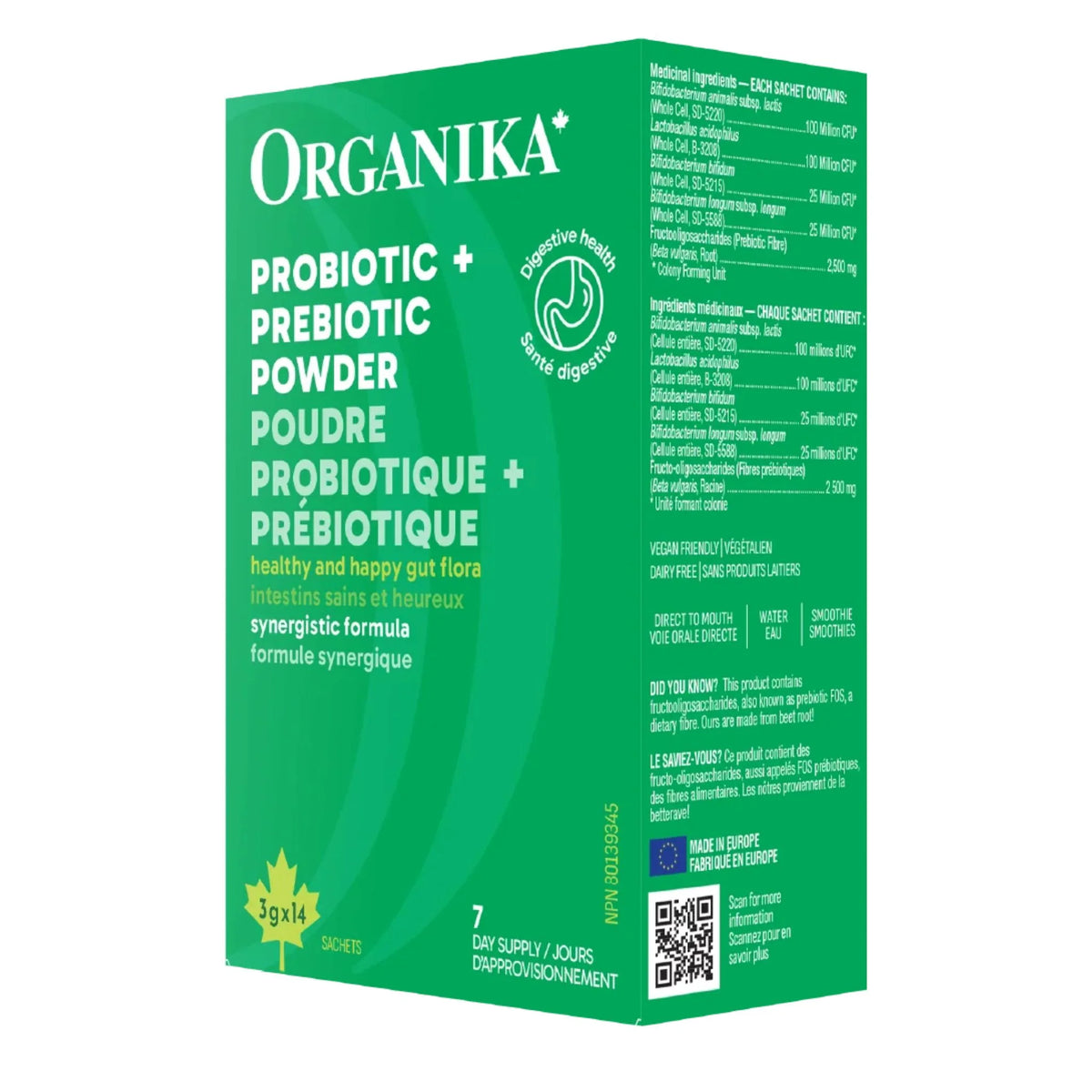 Organika Prebiotic Probiotic Powder - 42g