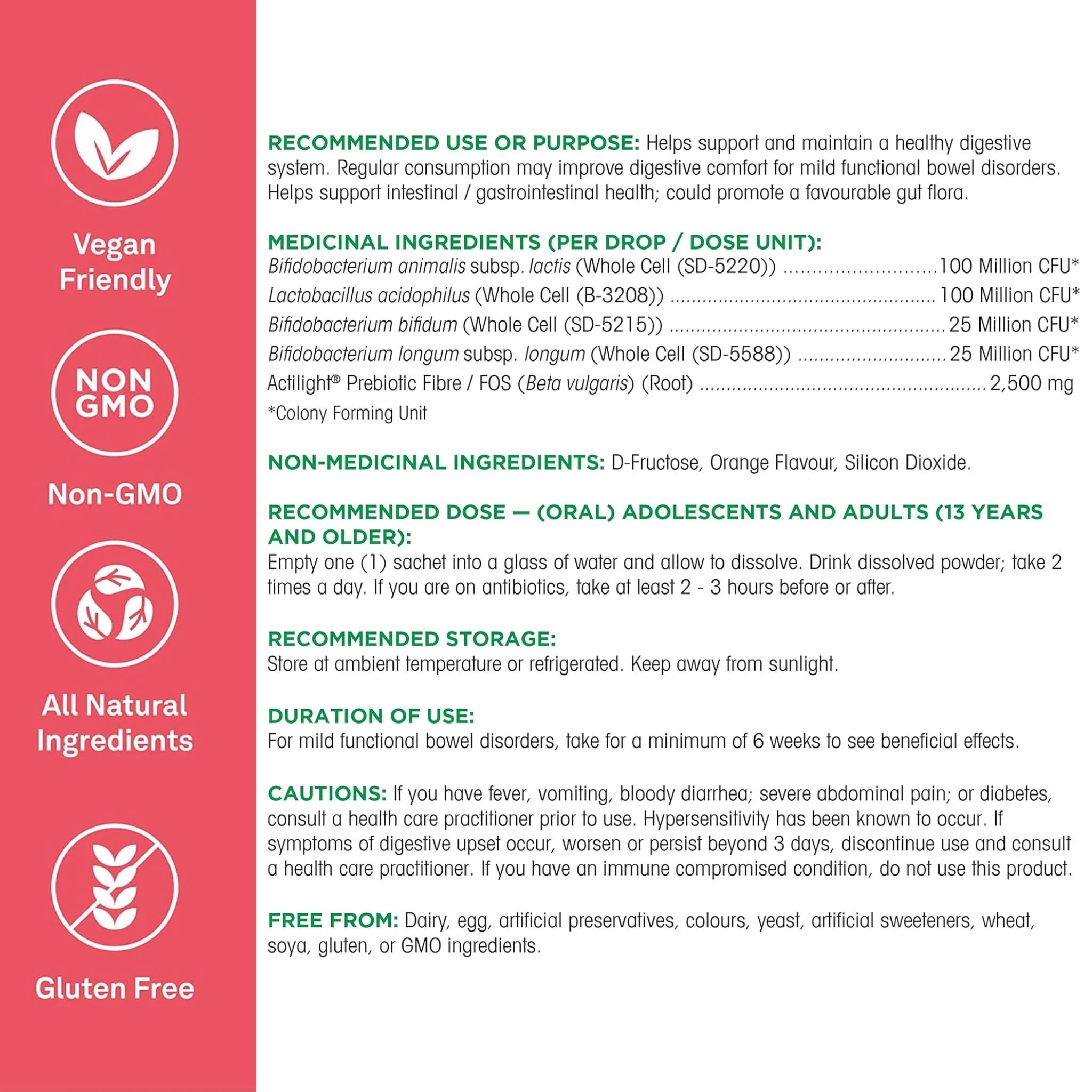 Organika Prebiotic Probiotic Powder - 42g