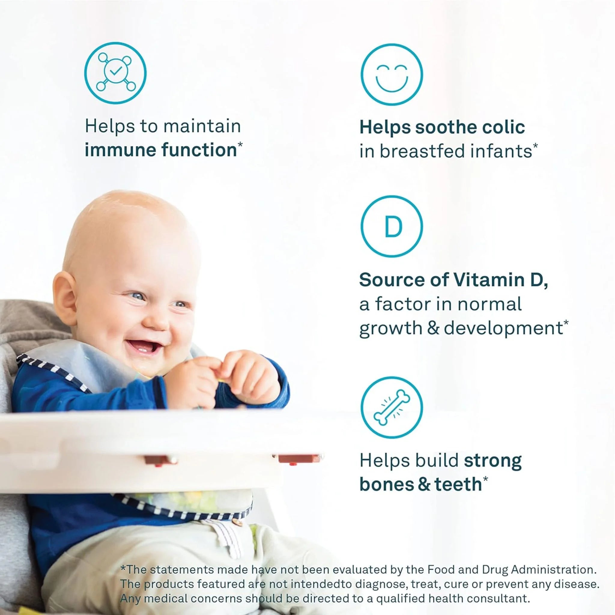 Organika Baby Probiotic Drops with Vitamin D - 7.5 ml