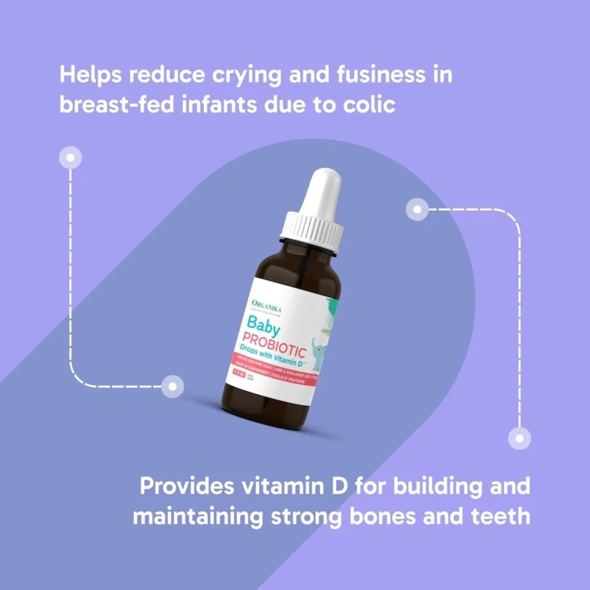 Organika Baby Probiotic Drops with Vitamin D - 7.5 ml