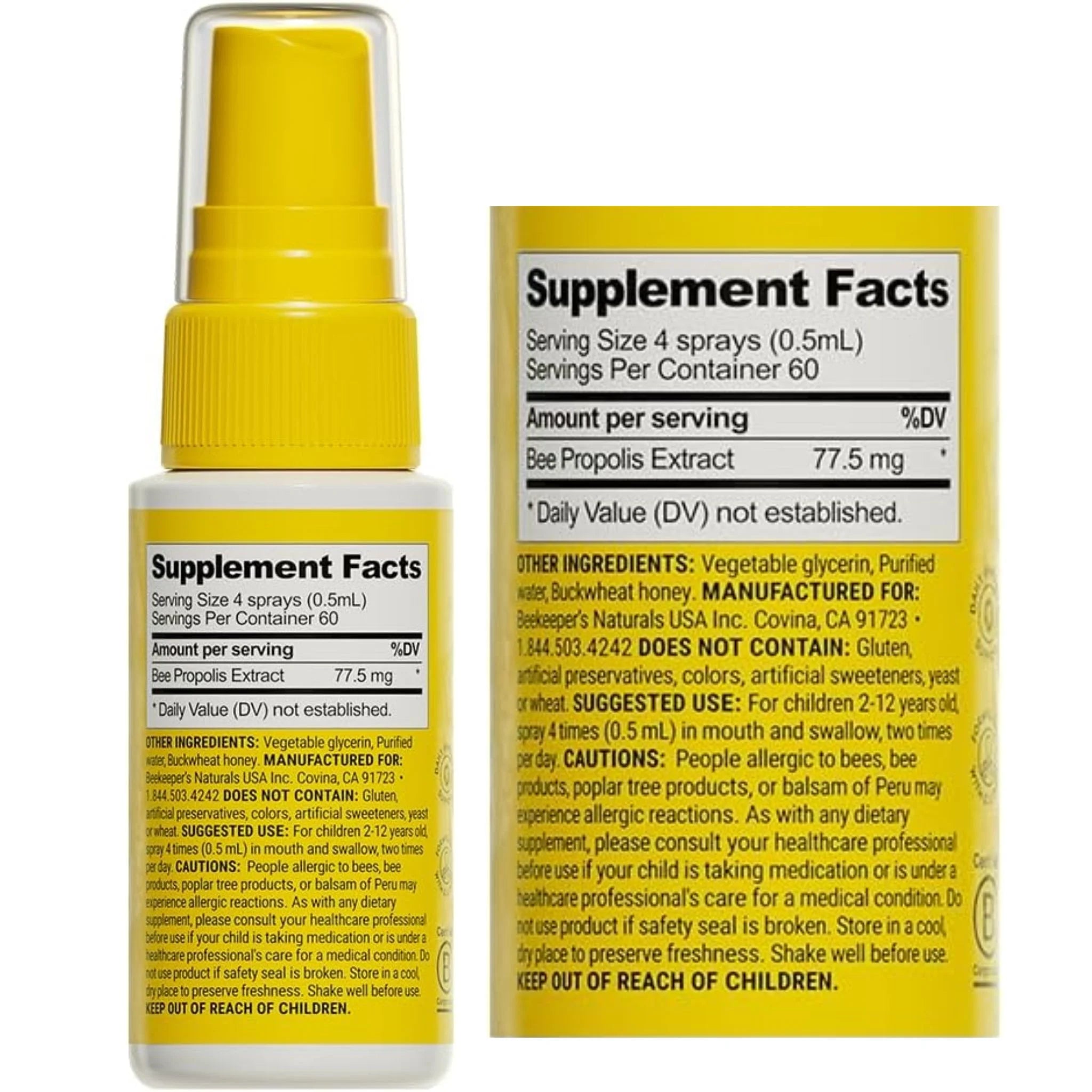 BeeKeepers Naturals - Bee Propolis Throat Spray for Kids - 30ml