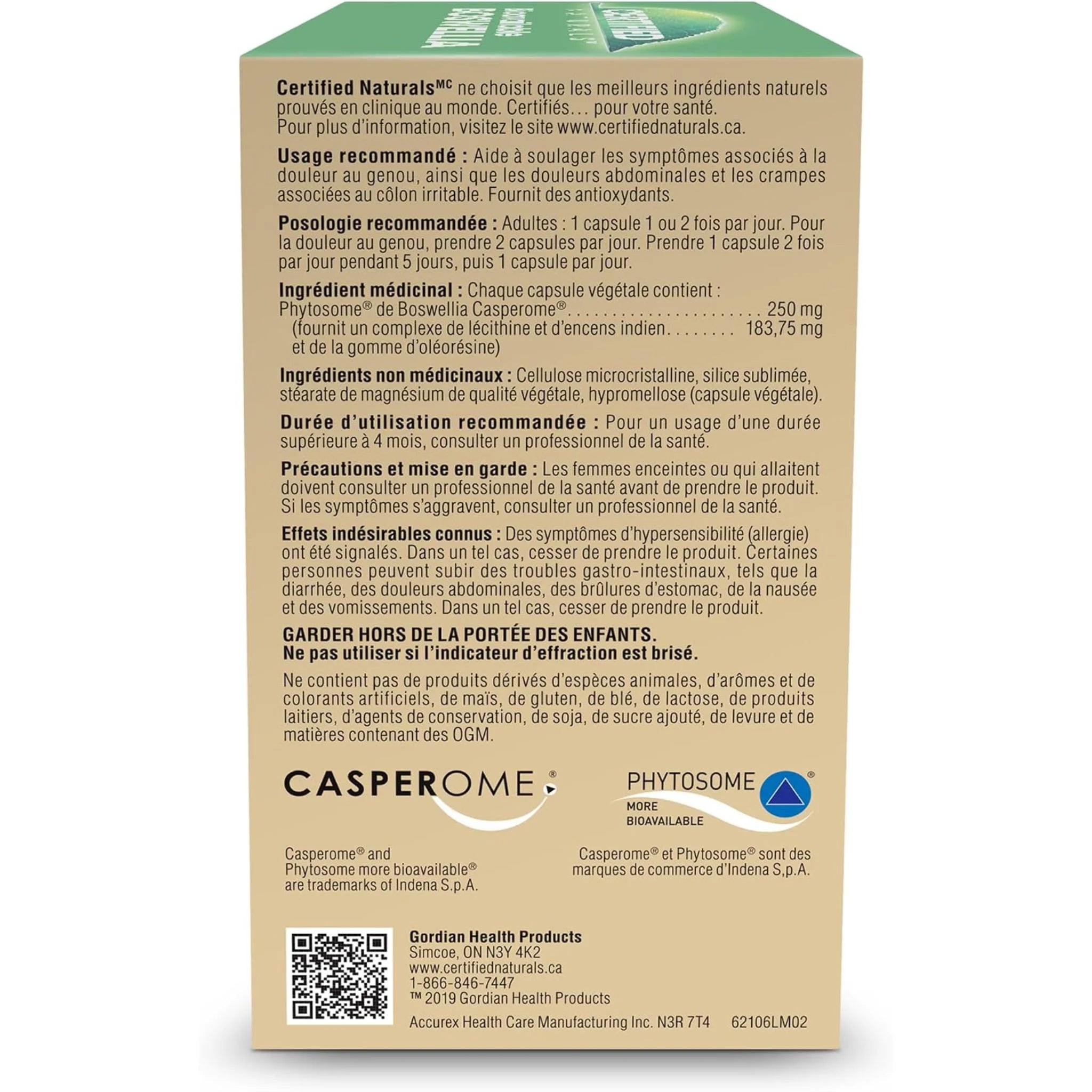 Certified Naturals Bioavailable Boswellia (60 VegCaps)
