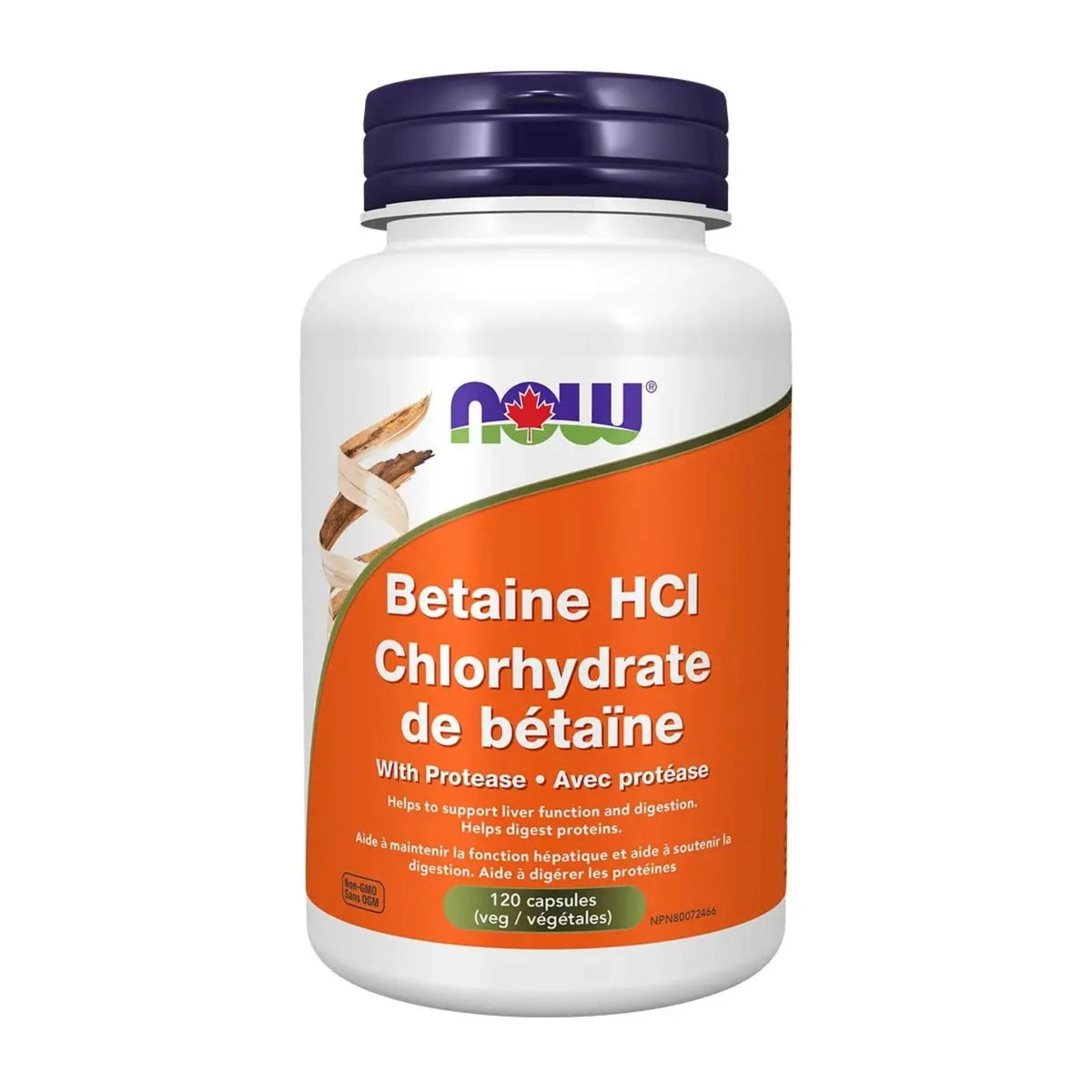 Now Betaine HCL Chlorhydrate - 120 Veg Capsules
