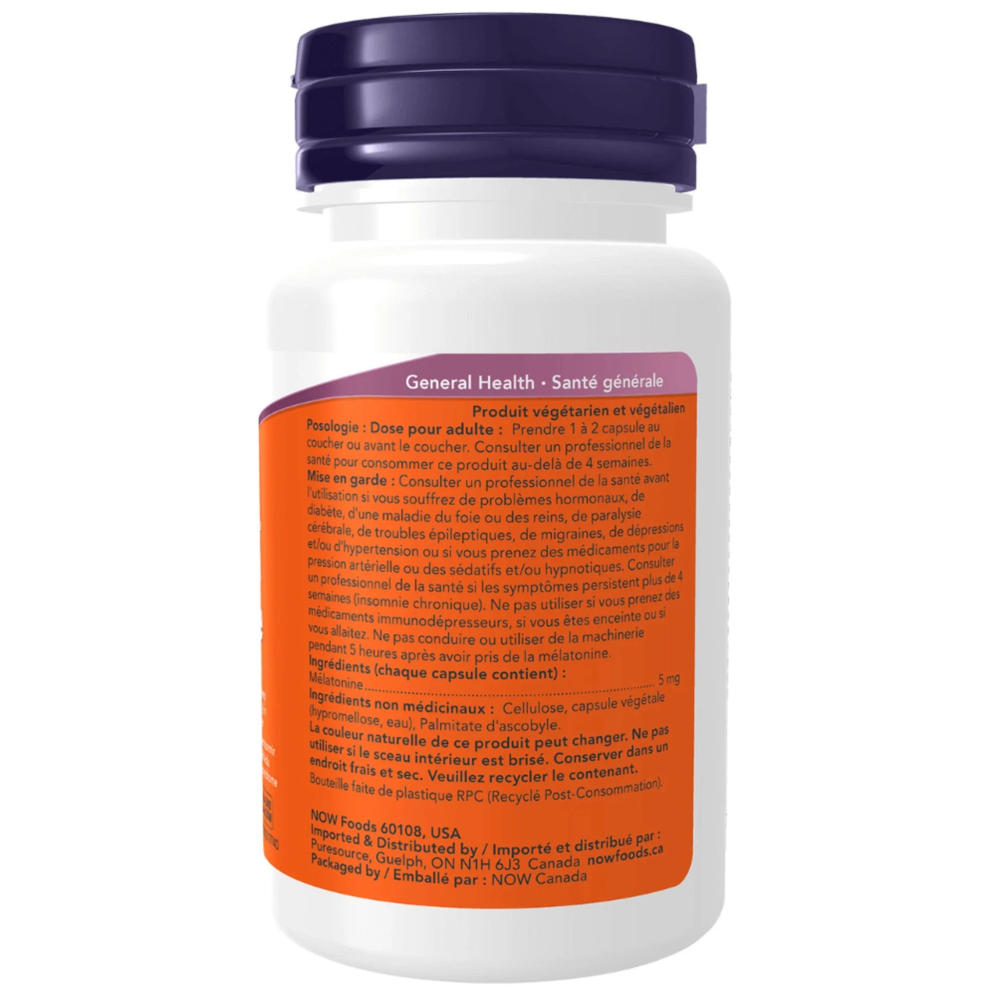 Now Melatonin 60 Veg-Caps