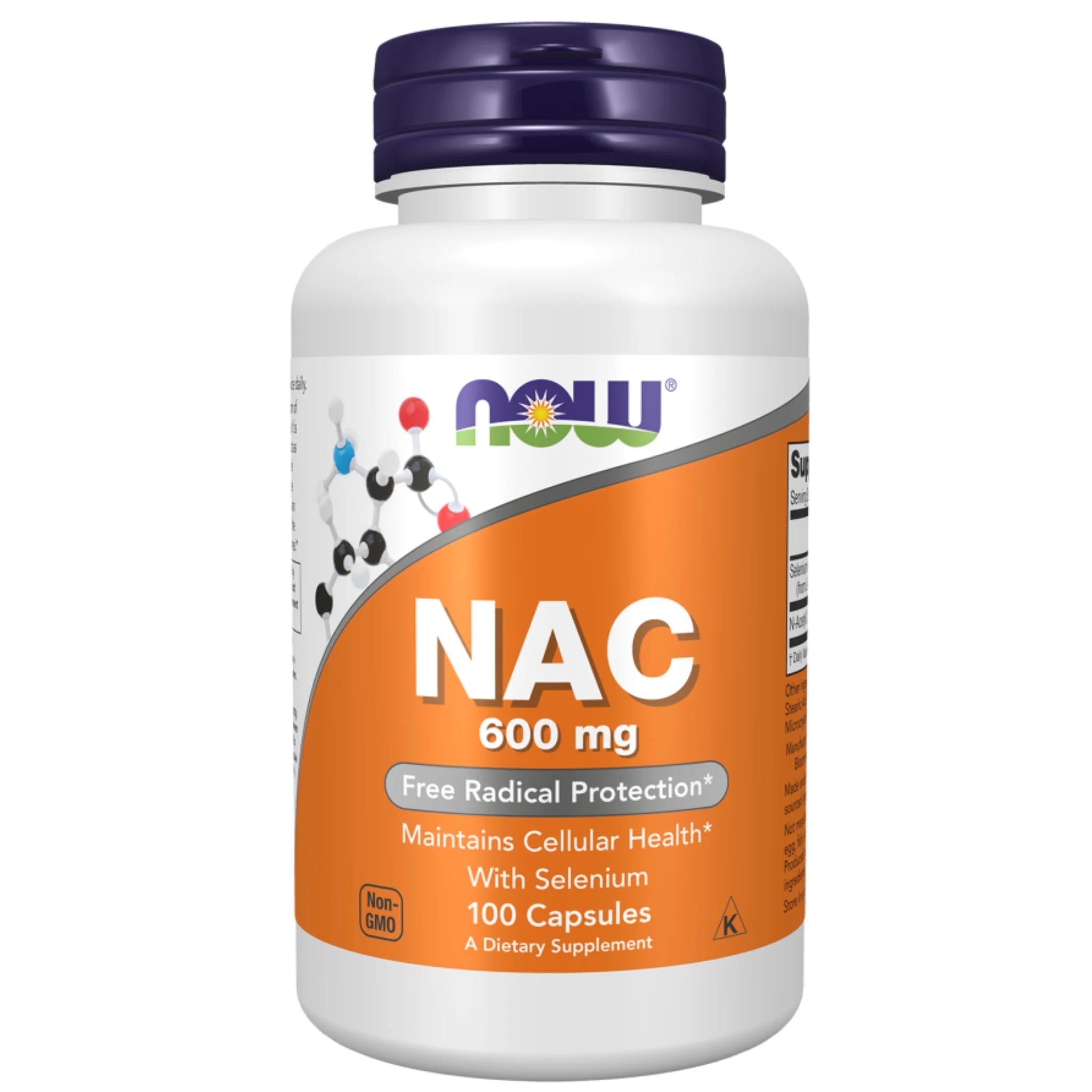 Now Nac - Acetyl Cysteine, 600mg 100 Veg Caps - Nature's Source Inc