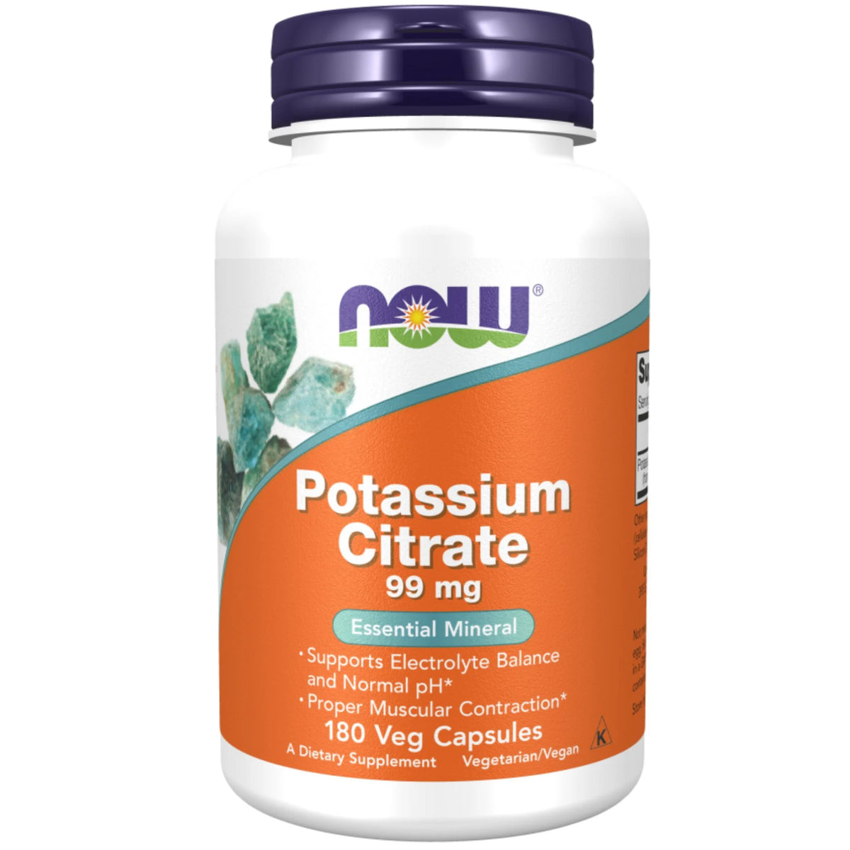Now Potassium Citrate - 180 Capsules