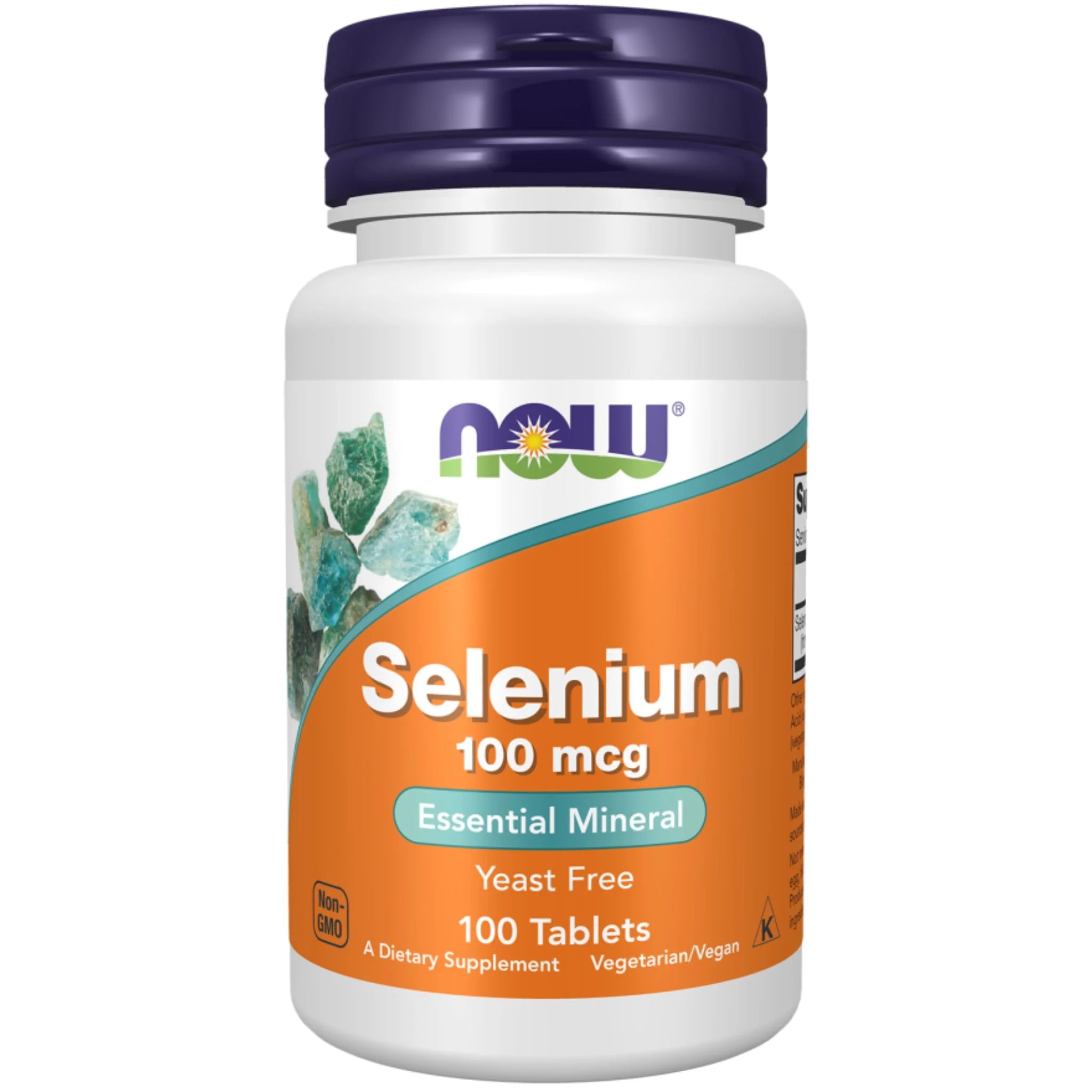Now Selenium Yeast-Free Essential Mineral - 100 Tablets - Nature's Source Inc