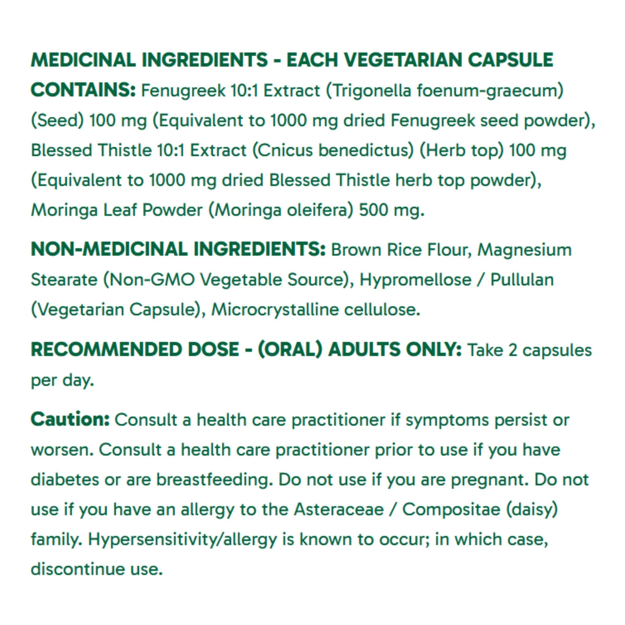 Organika Ma's Milk (120 Veg Caps) - Nature's Source Inc
