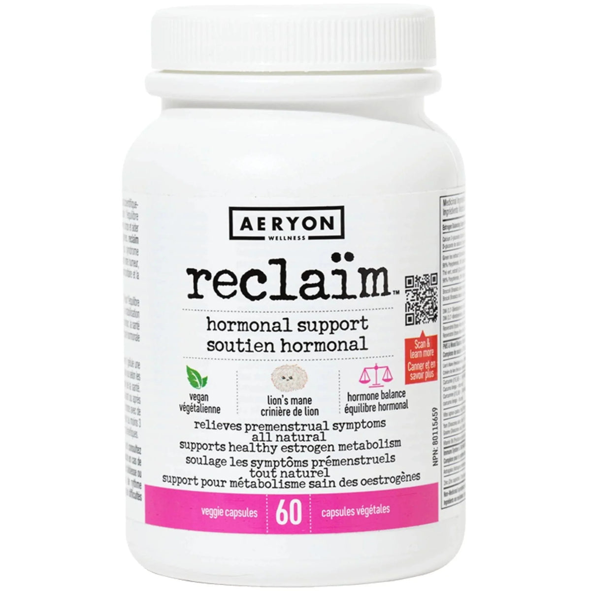 Aeryon Wellness Reclaim 60 Veg-Caps