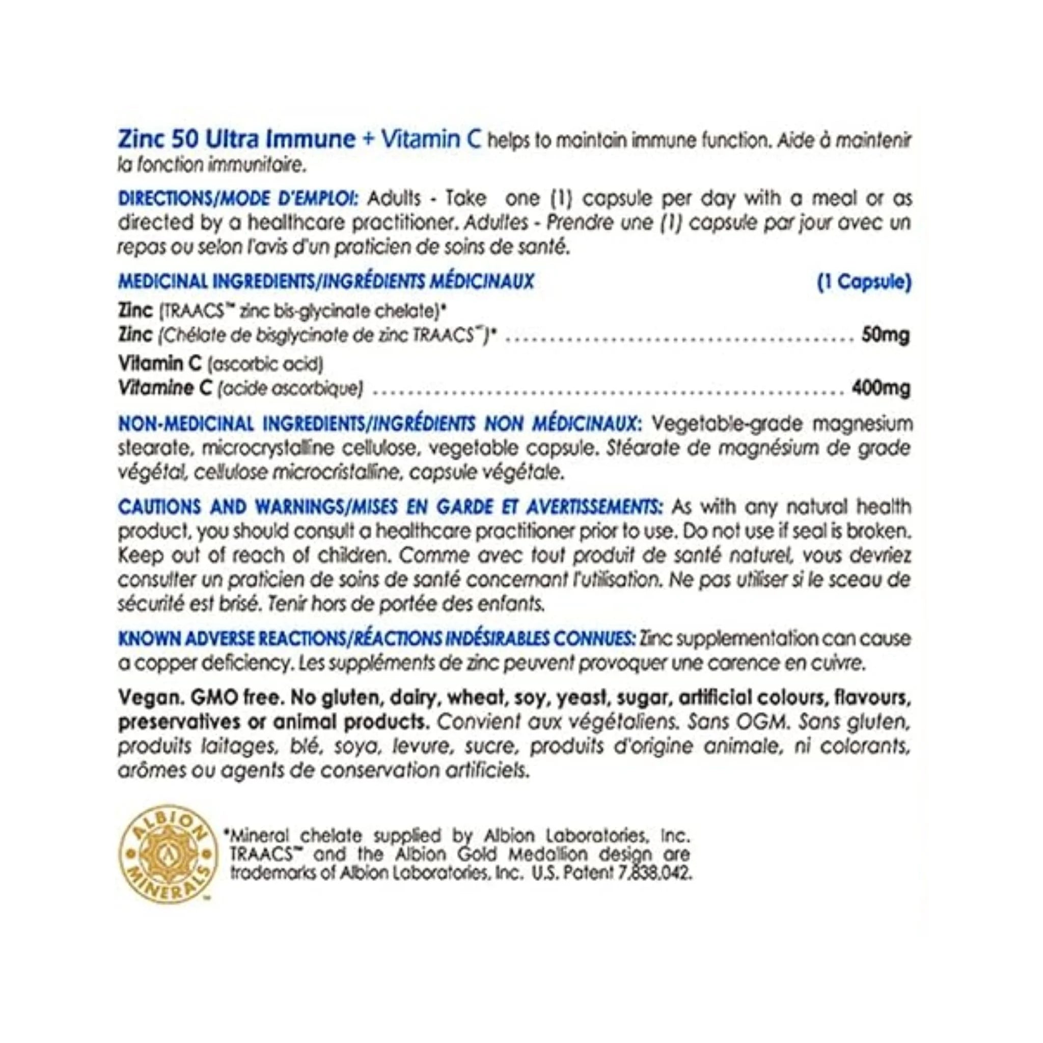 CanPrev Zinc Immune + Vit C 120ct